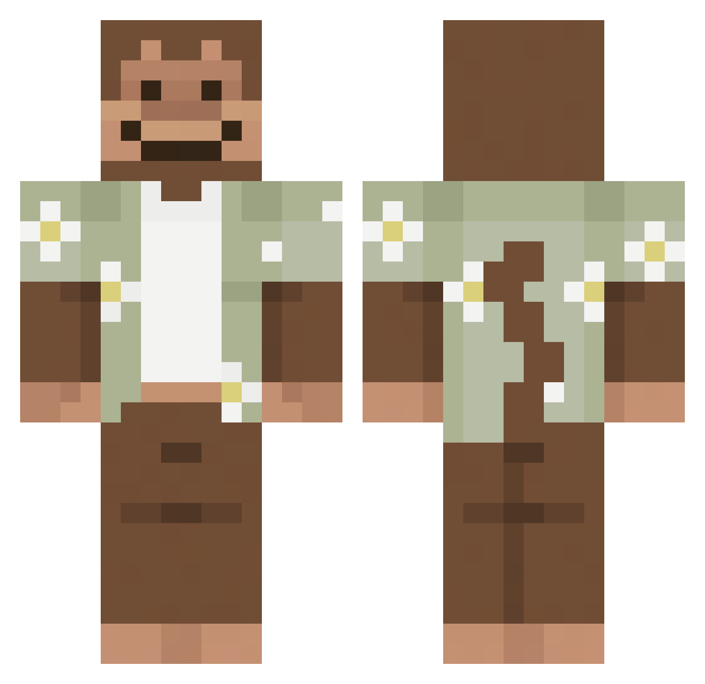 SungSoo23 Minecraft skin, front and back view