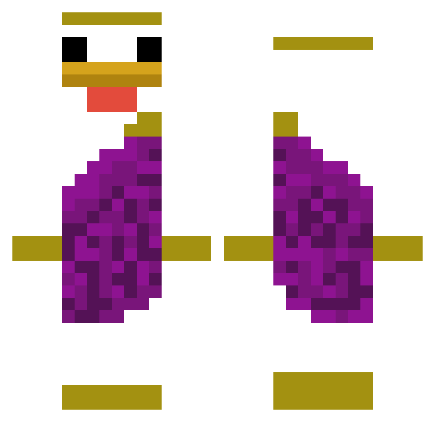 zyphr_ Minecraft skin, front and back view