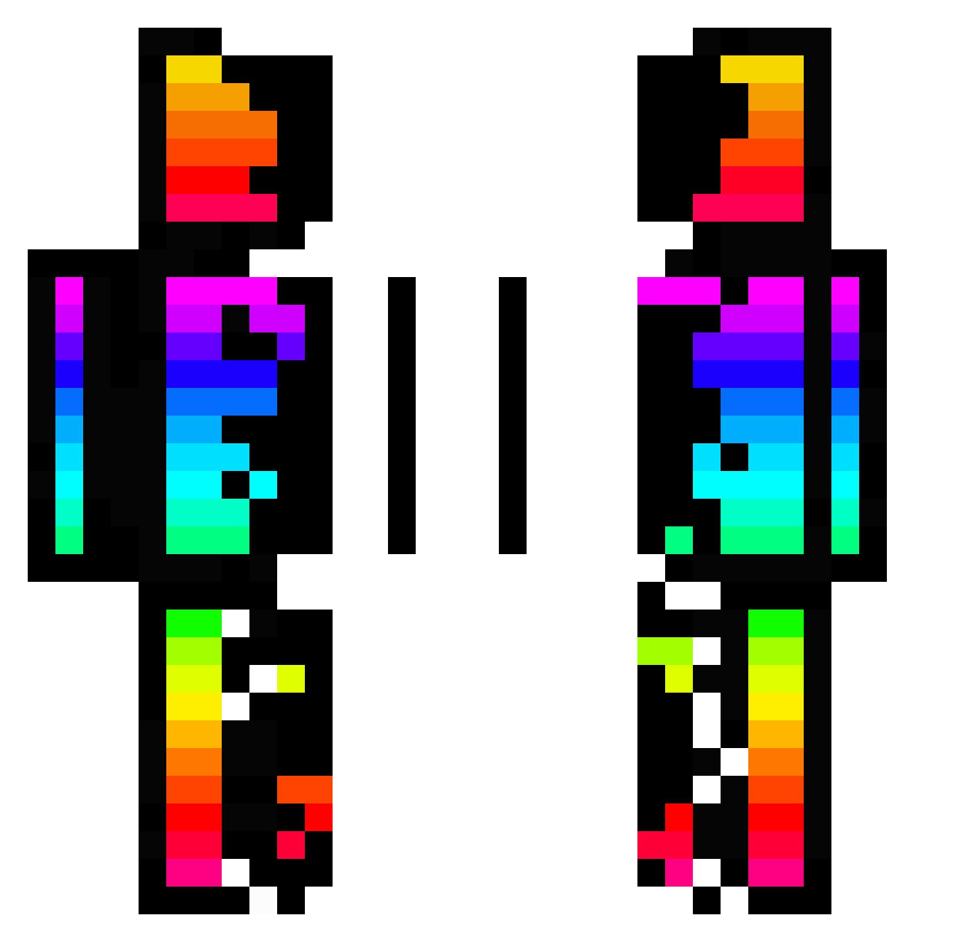 vonkes_ Minecraft skin, front and back view