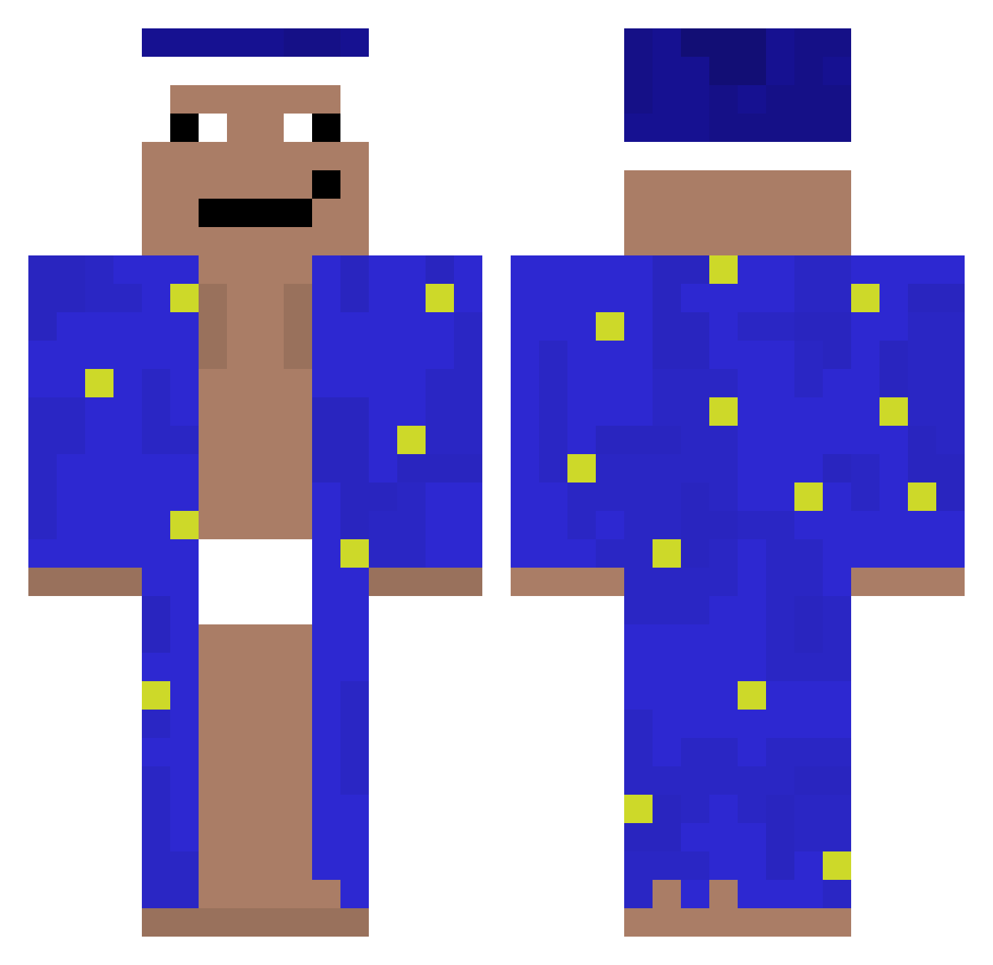 viikti Minecraft skin, front and back view