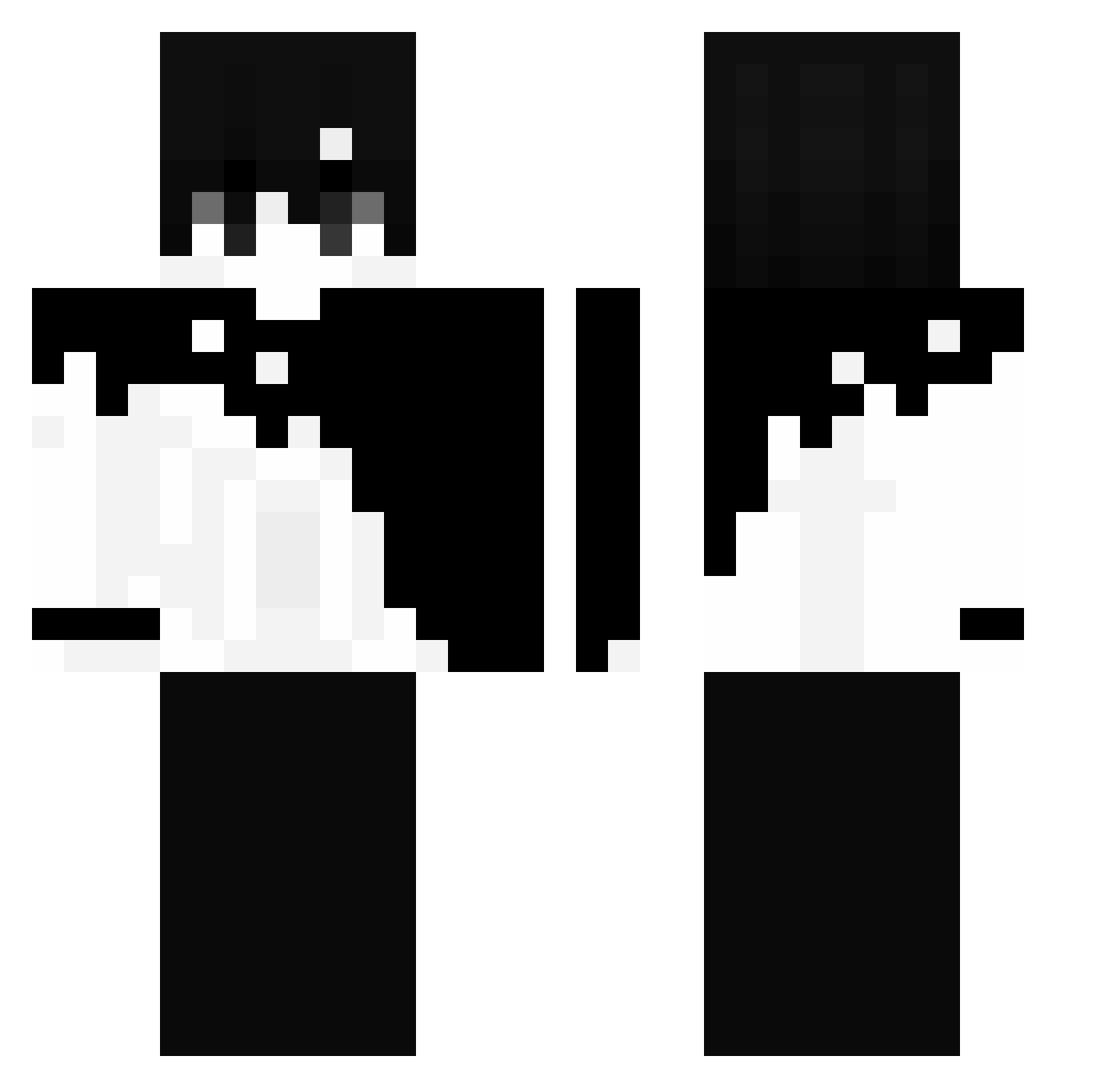 DrMgnon Minecraft skin, front and back view