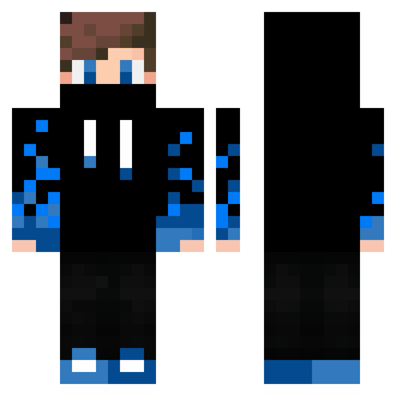 Shimbalon Minecraft skin, front and back view