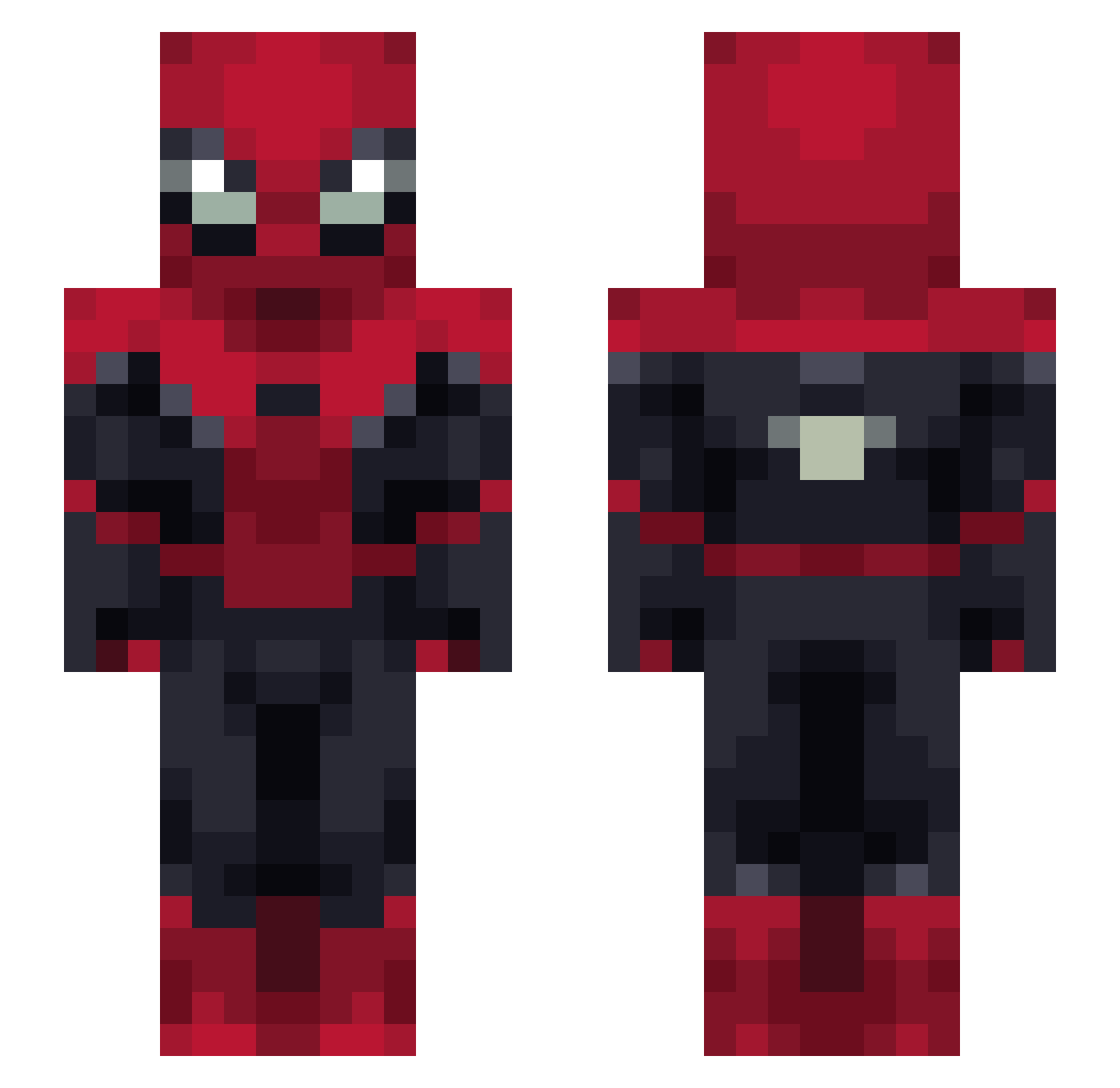 StardustSteve42 Minecraft skin, front and back view