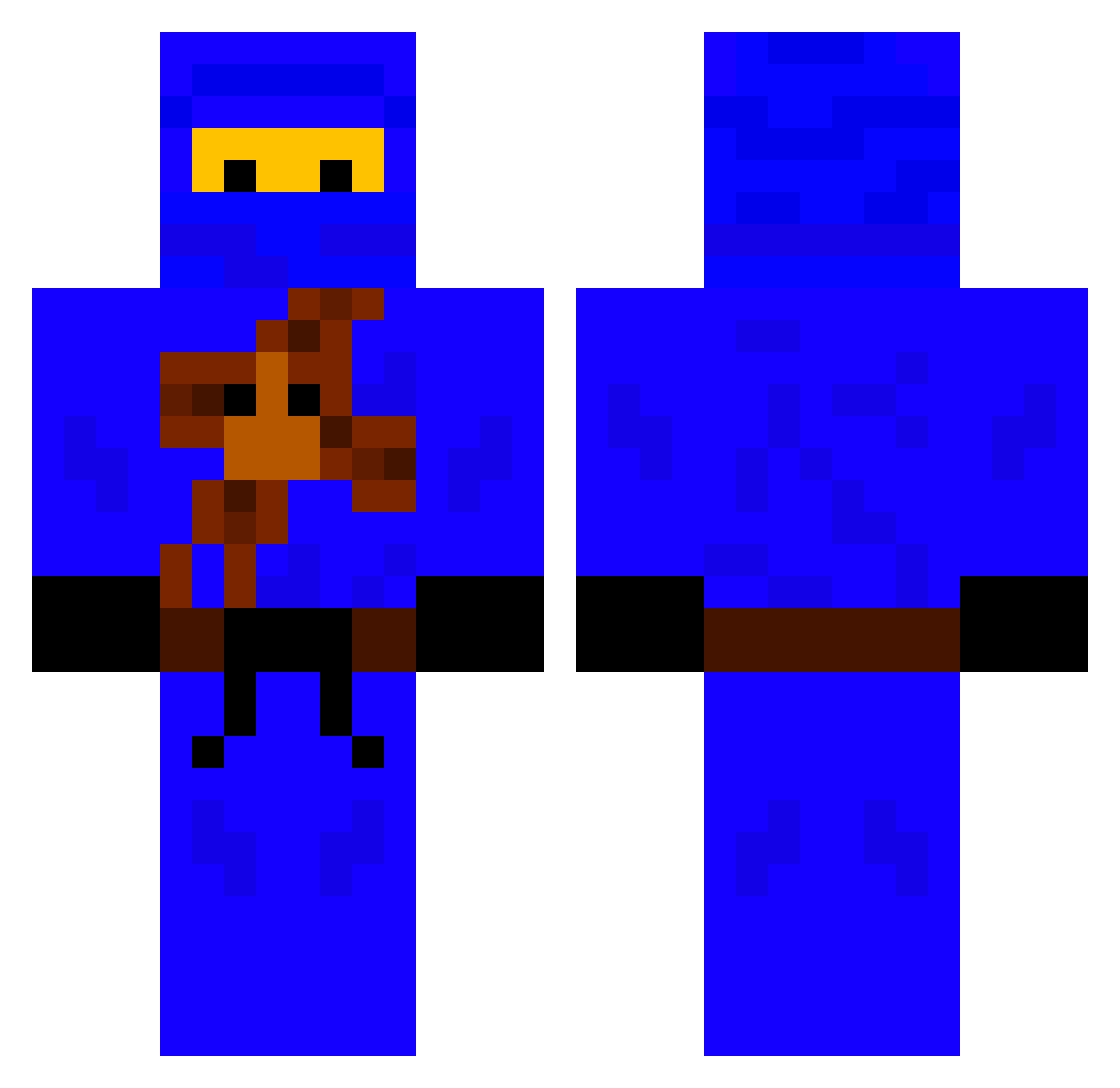 Toastbrot8366 Minecraft skin, front and back view