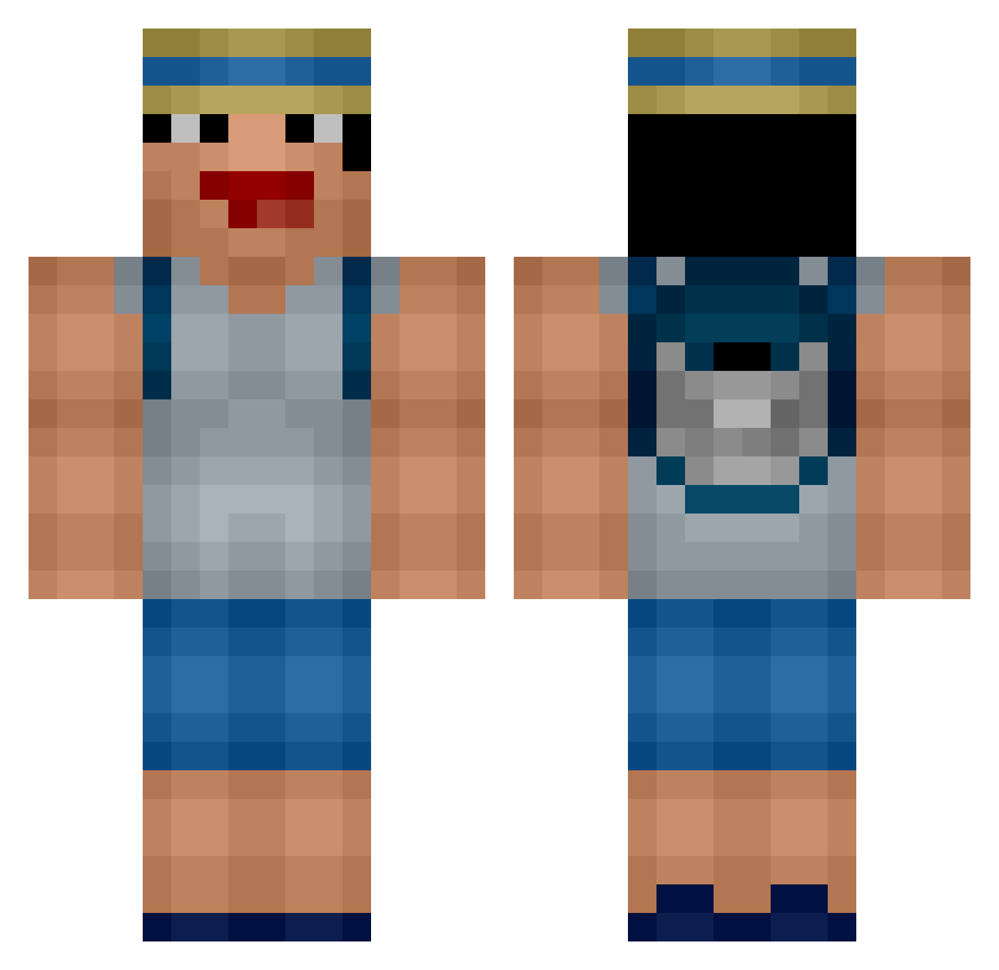 Rem_Fan Minecraft skin, front and back view