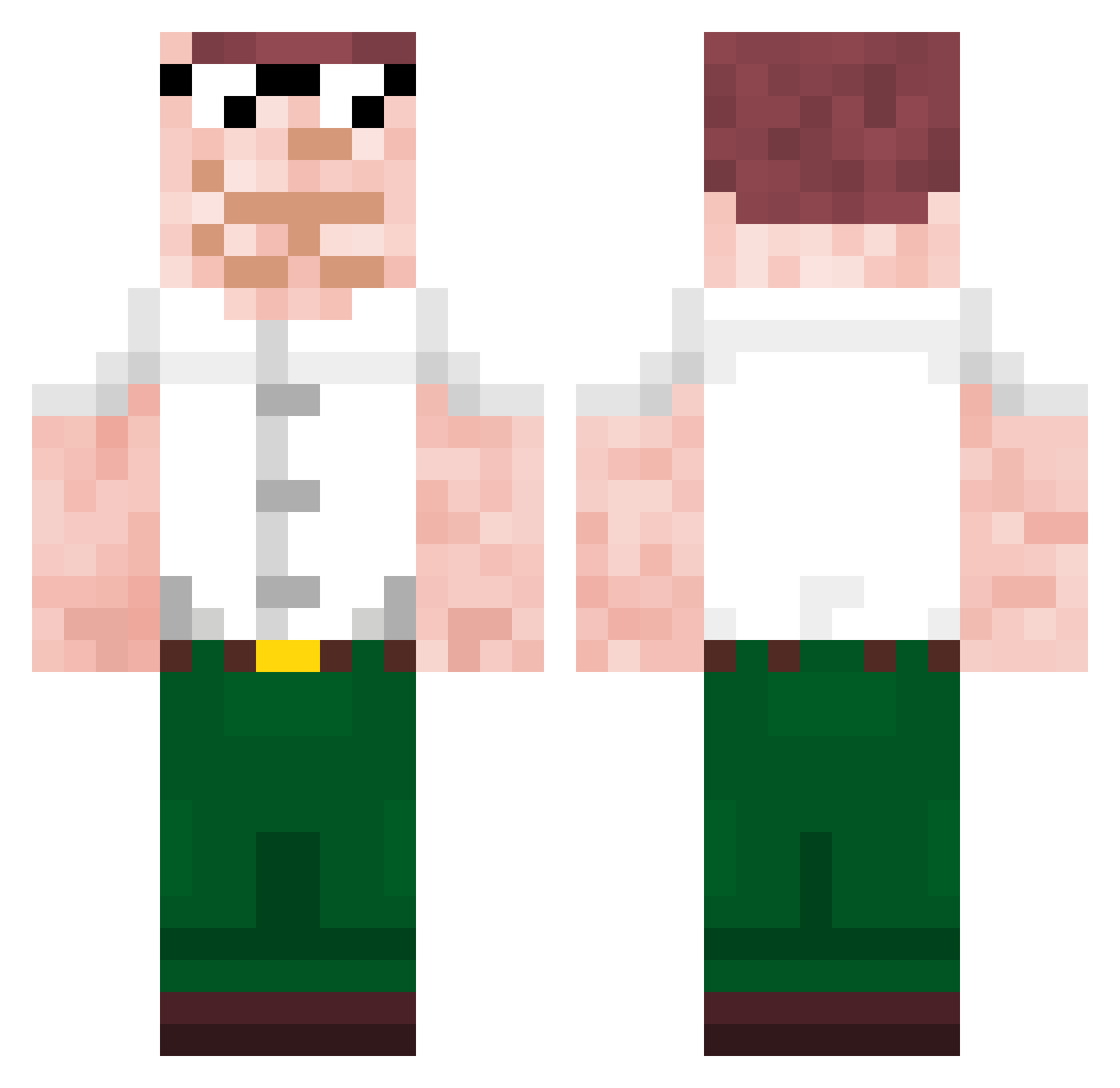 James_Arundel Minecraft skin, front and back view
