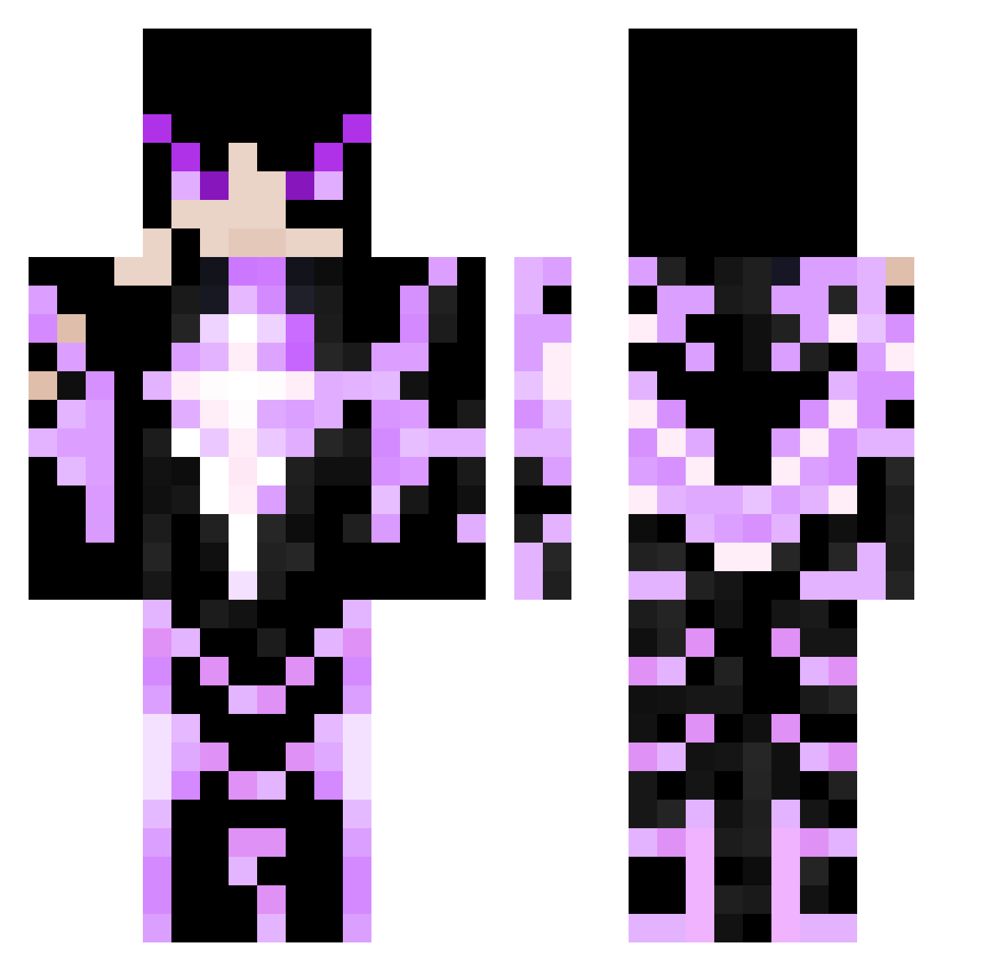 cassmlig Minecraft skin, front and back view