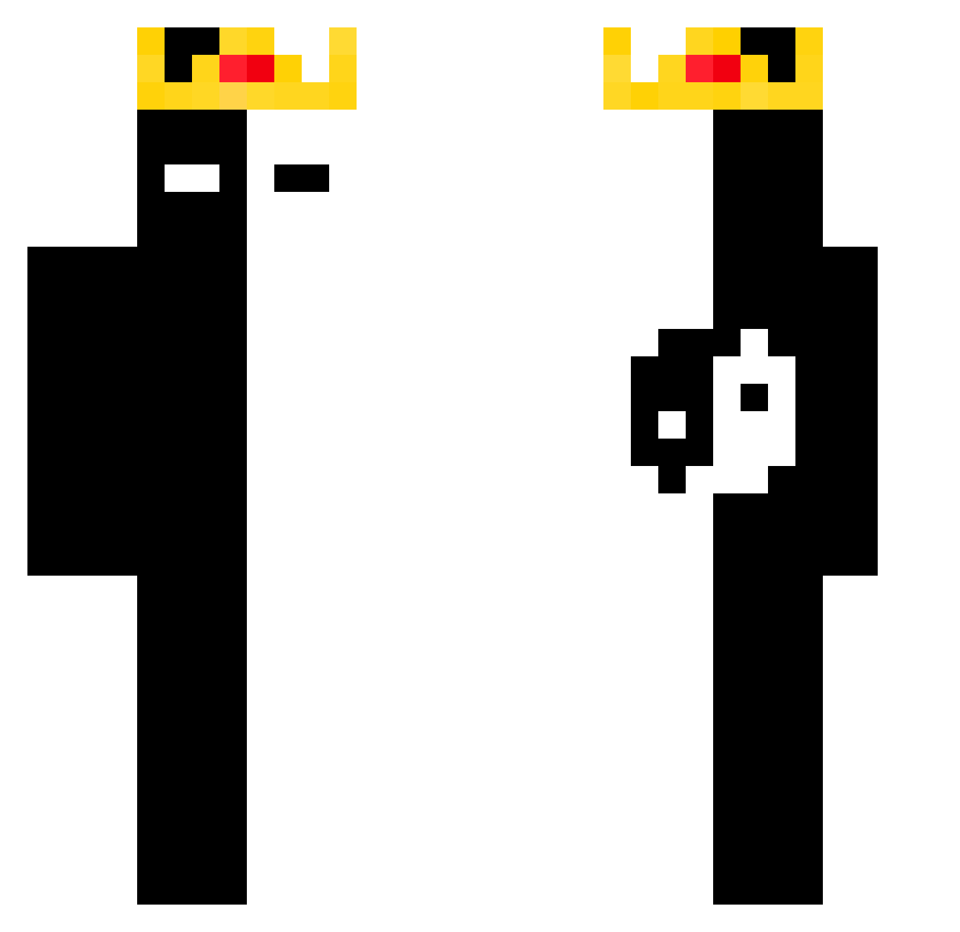 SpooderManz1 Minecraft skin, front and back view