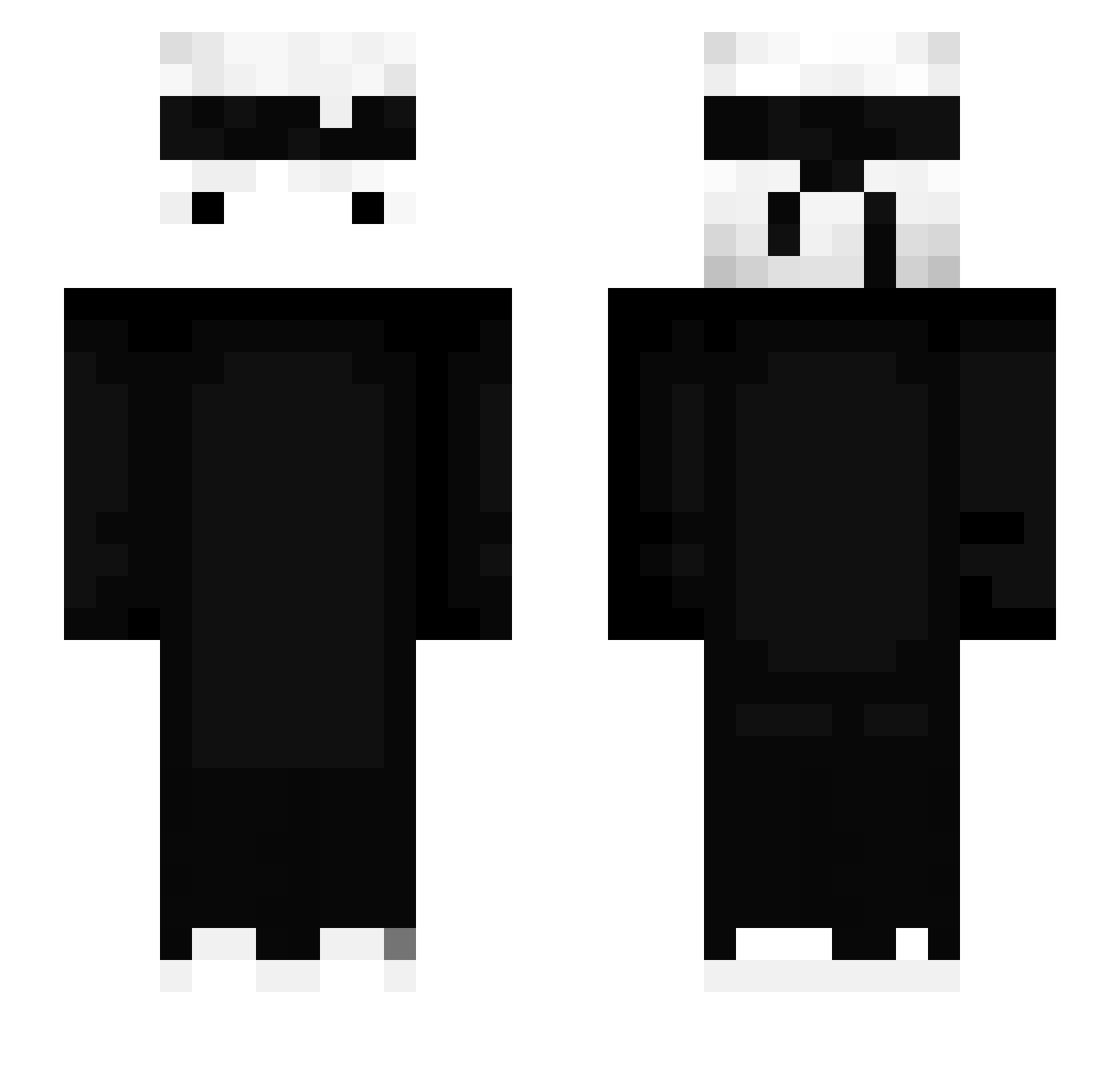 Vinshu_YT Minecraft skin, front and back view
