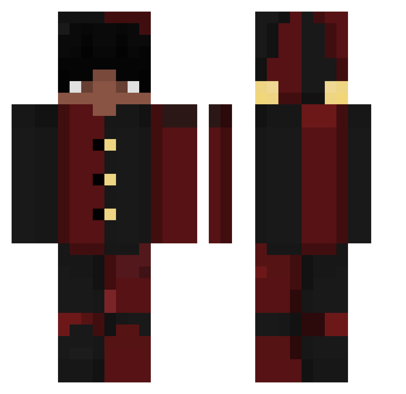 keczup2025 Minecraft skin, front and back view