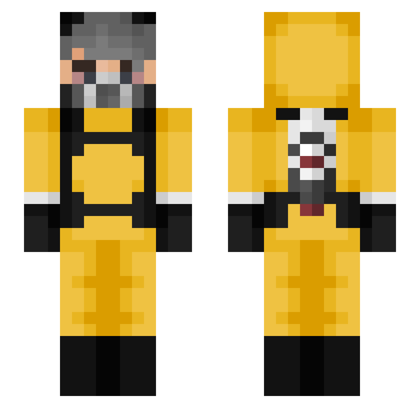 Fice_Fat Minecraft skin, front and back view