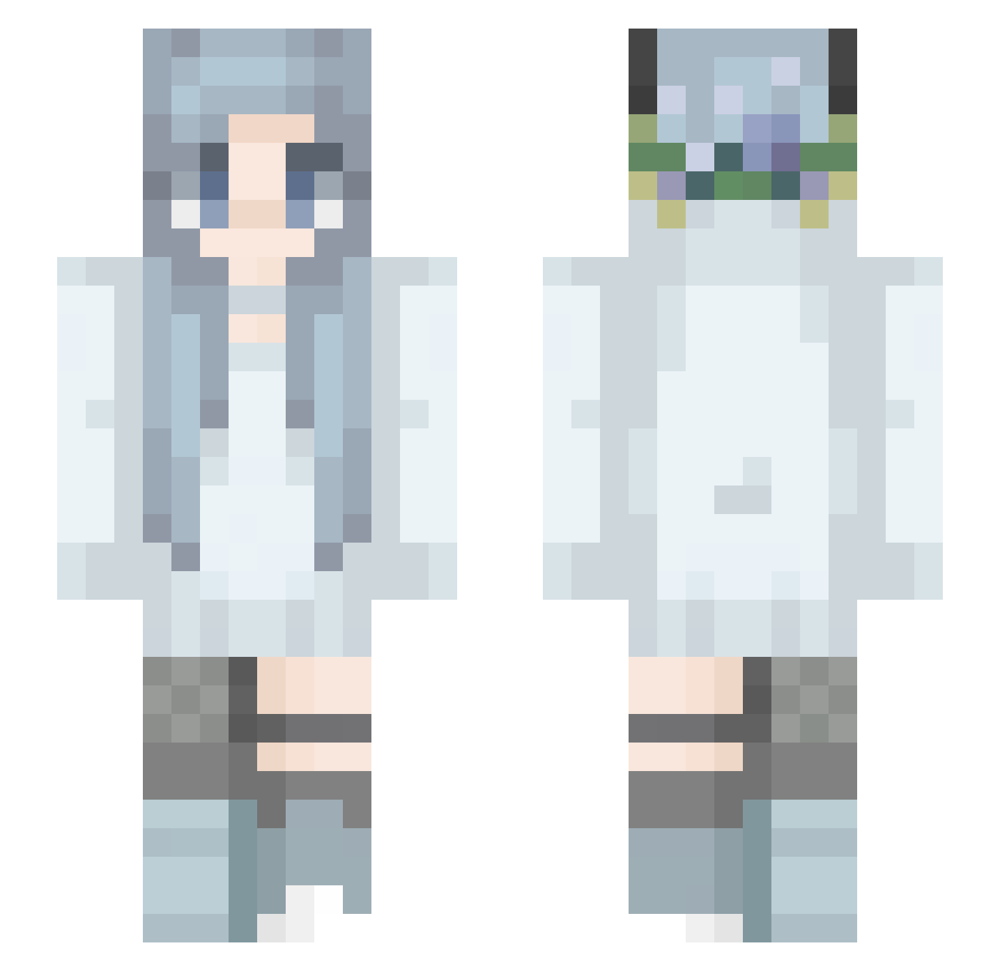 lovewx520 Minecraft skin, front and back view
