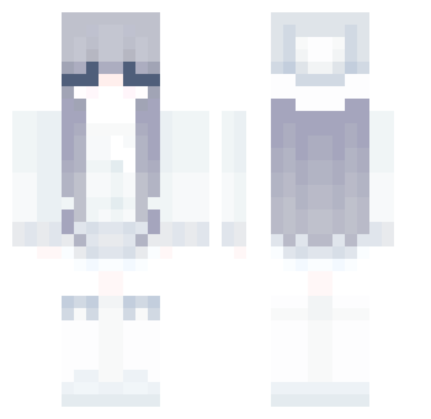 poro5966 Minecraft skin, front and back view
