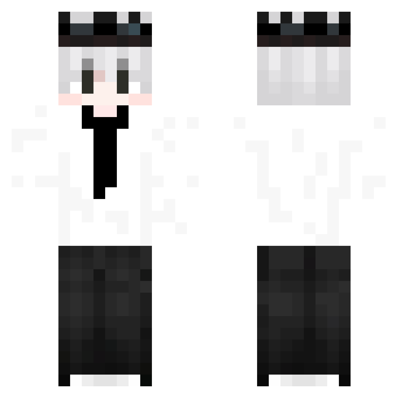 ReyElias Minecraft skin, front and back view