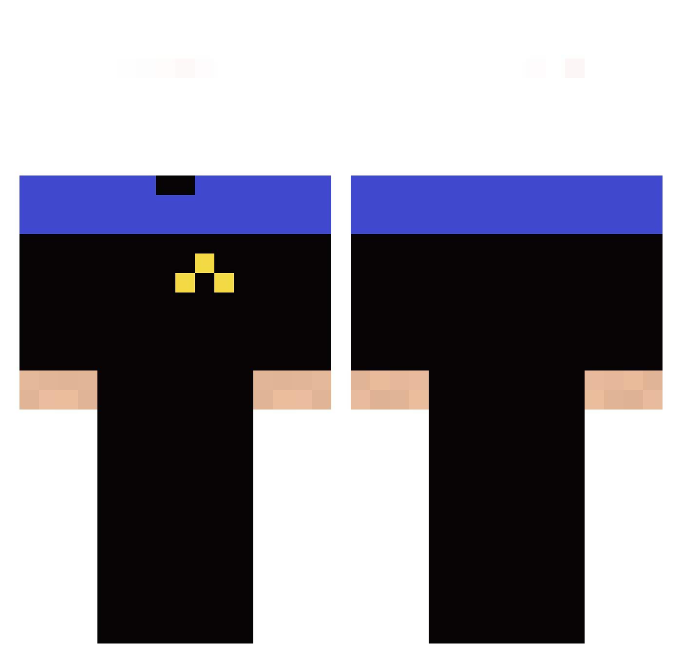 Compos Minecraft skin, front and back view