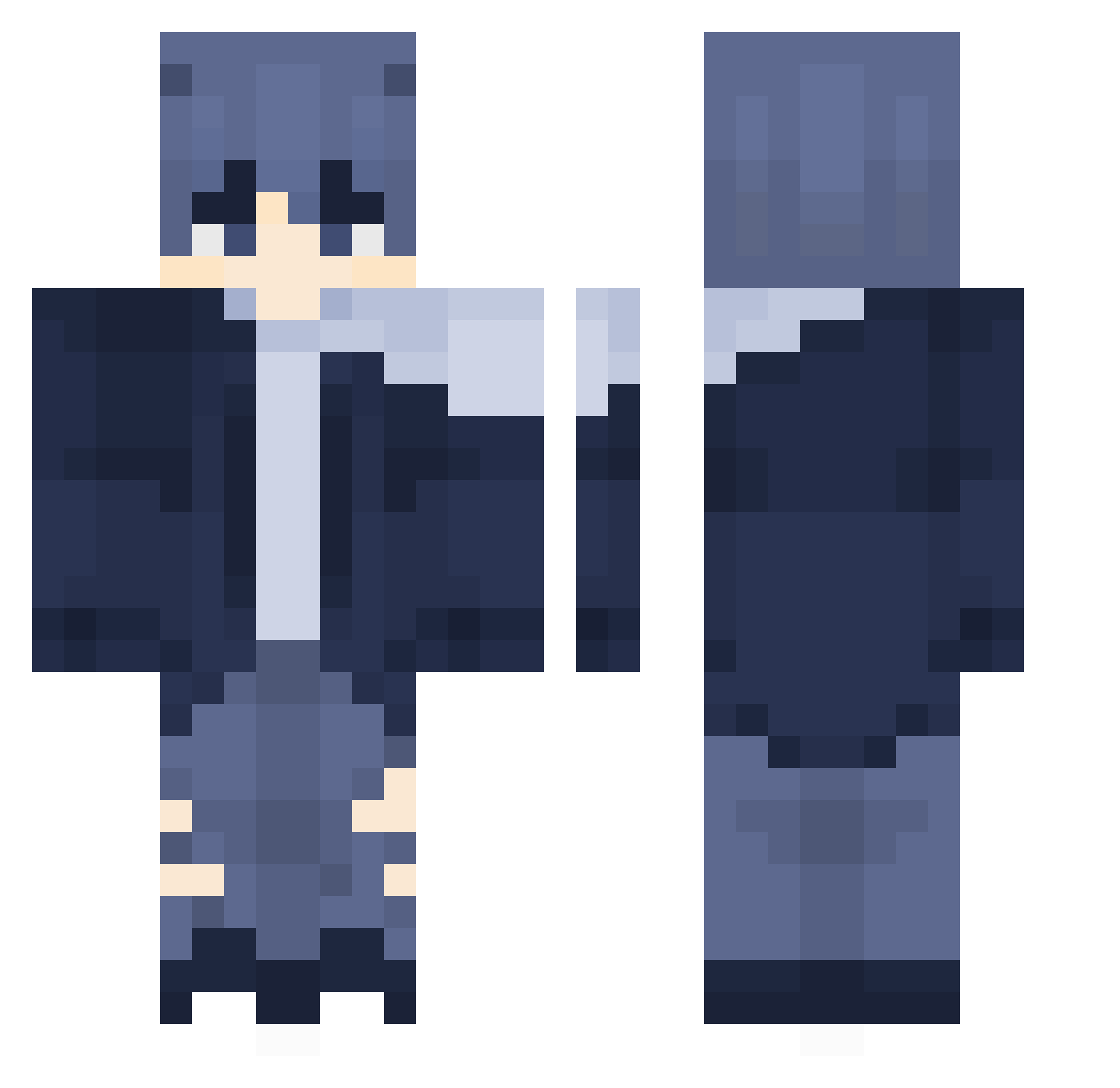 shyeon_ss1020 Minecraft skin, front and back view