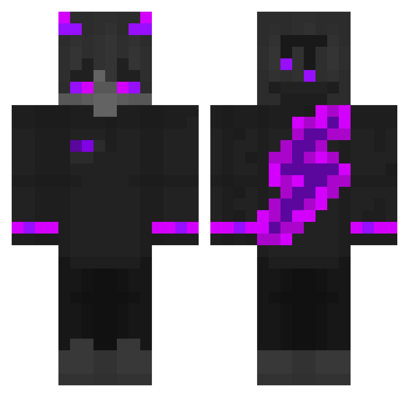 Staszek2005 Minecraft skin, front and back view