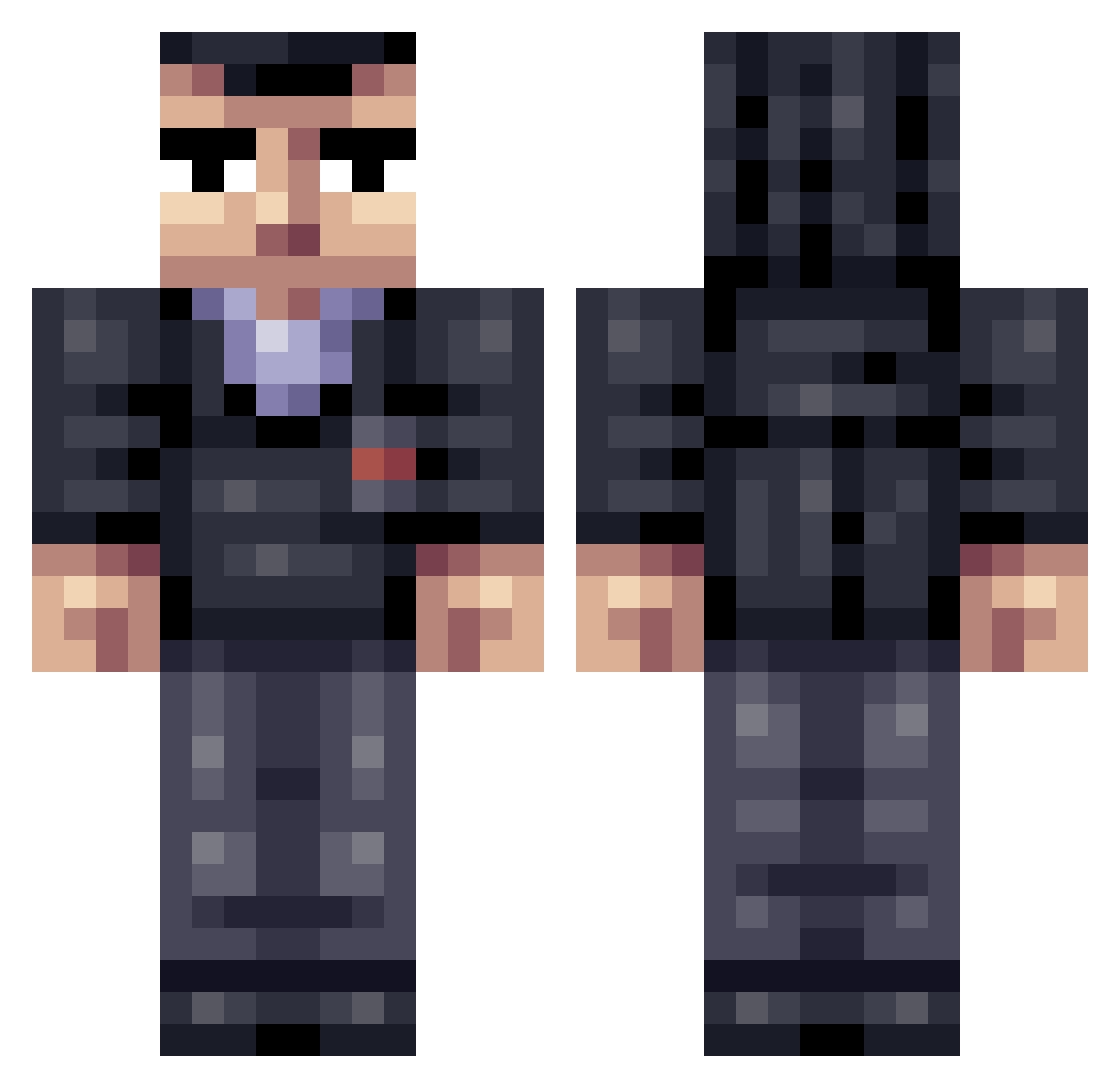 TXS_salah23 Minecraft skin, front and back view