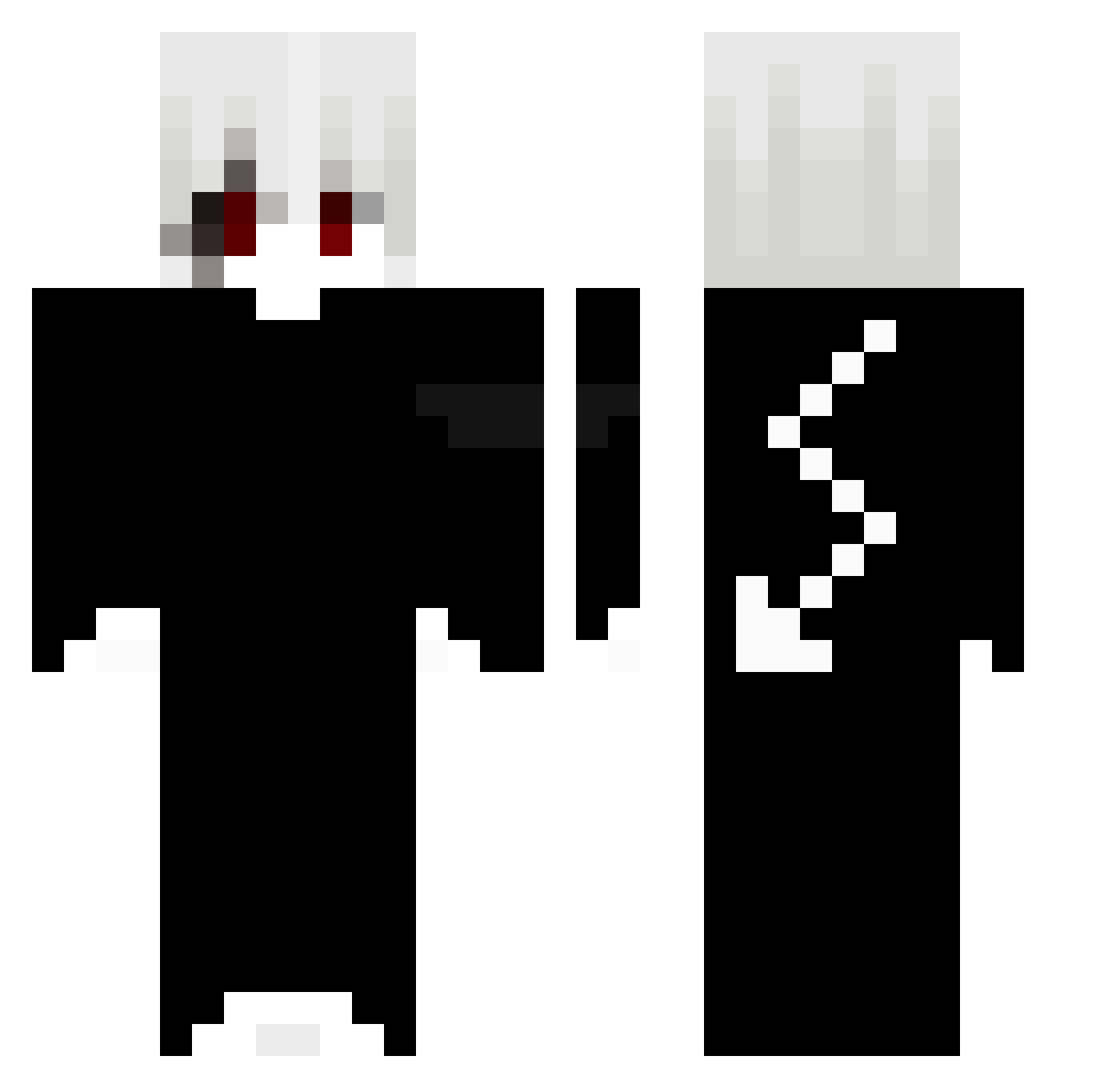 mizoyuki Minecraft skin, front and back view