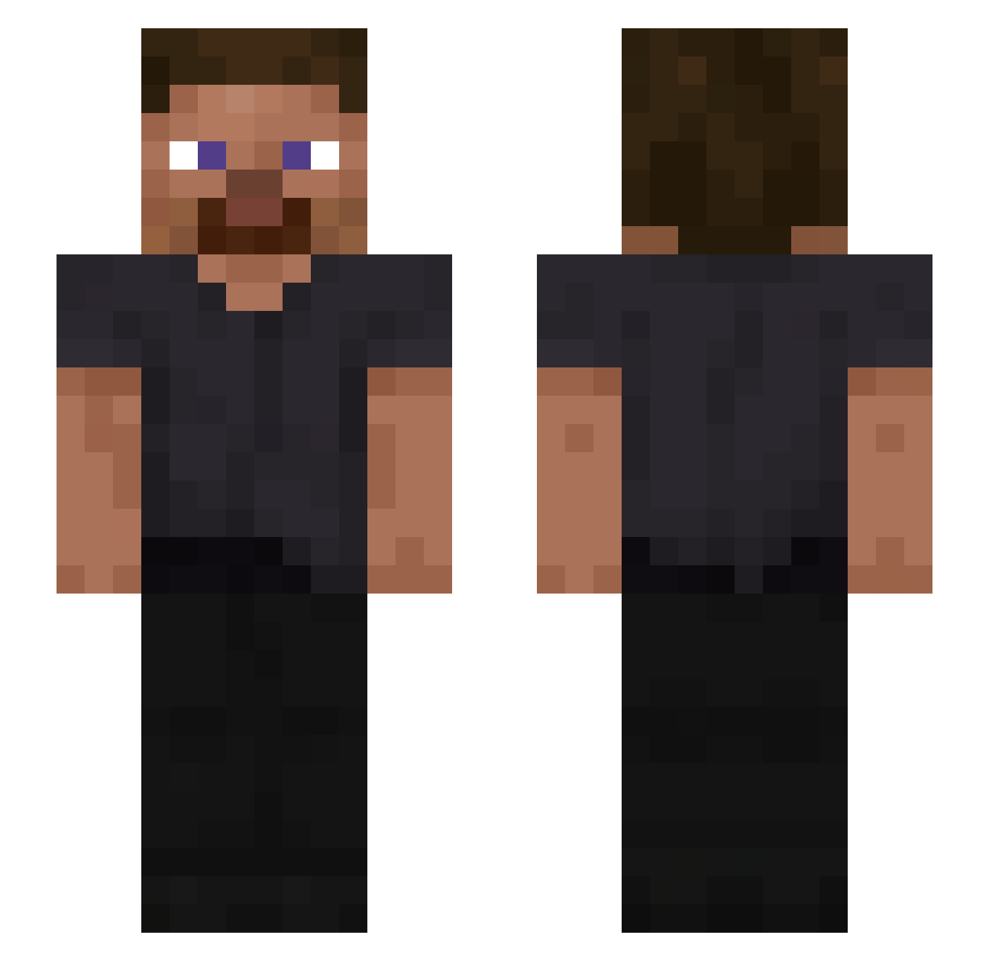 Tubyy_ Minecraft skin, front and back view