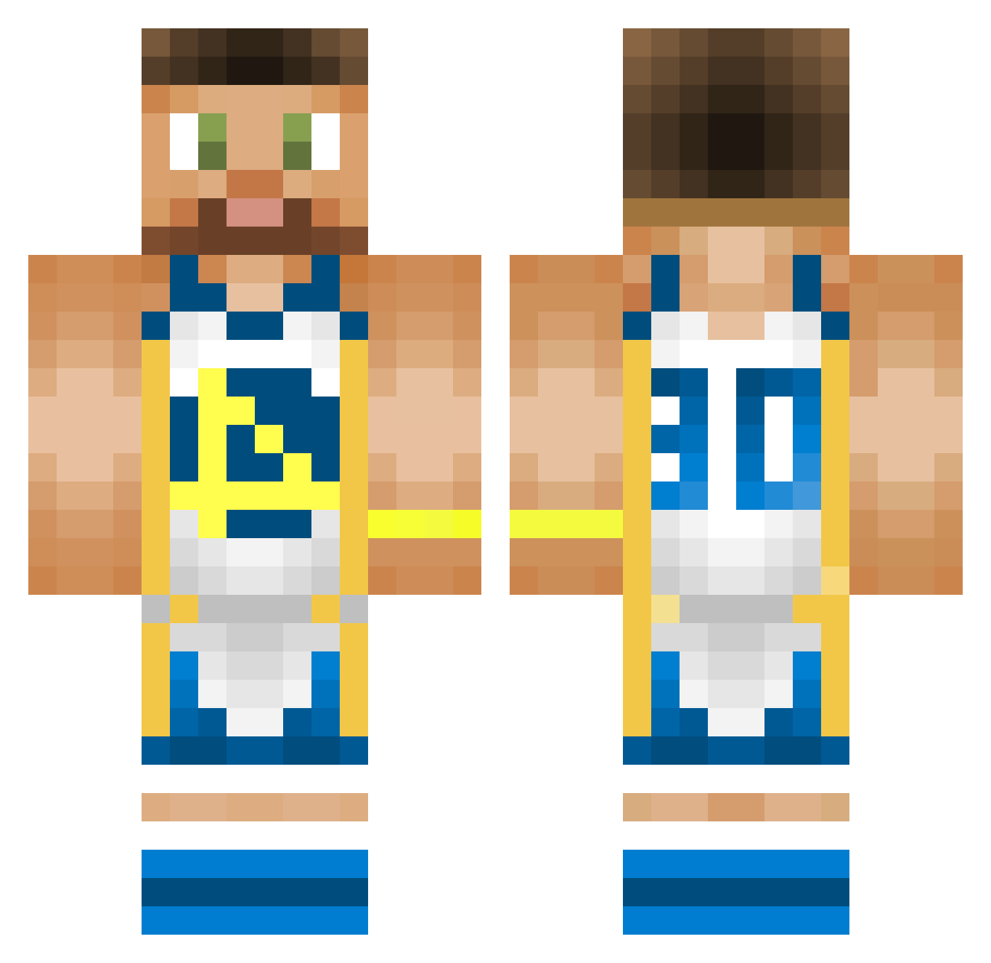 B_Rabbbit Minecraft skin, front and back view