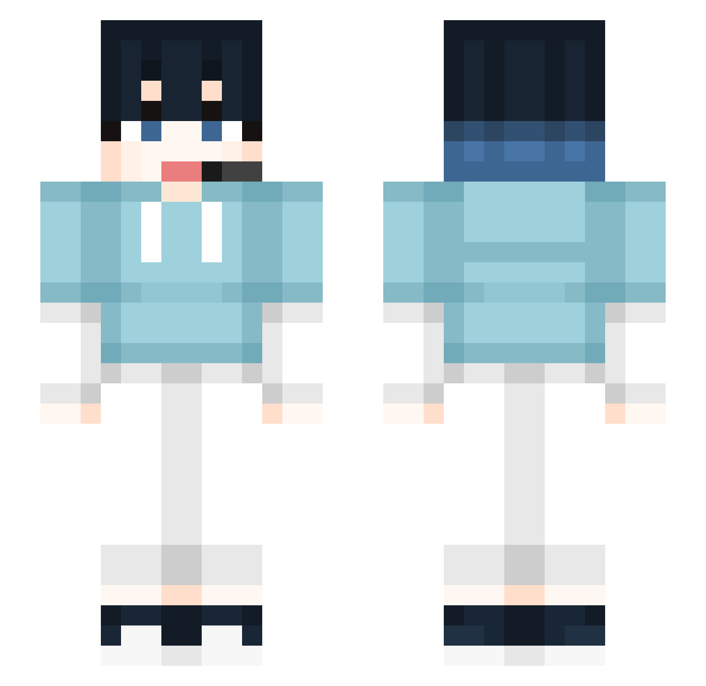 painting0 Minecraft skin, front and back view
