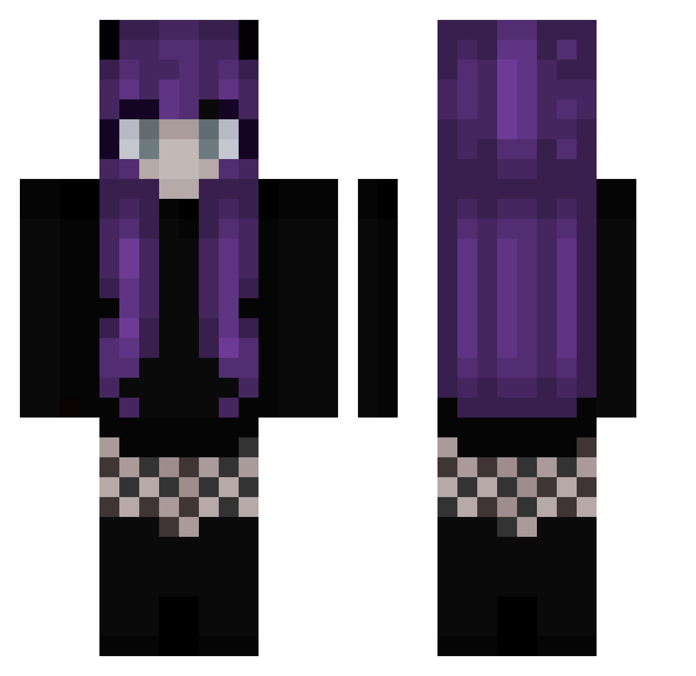 _Lully_ Minecraft skin, front and back view