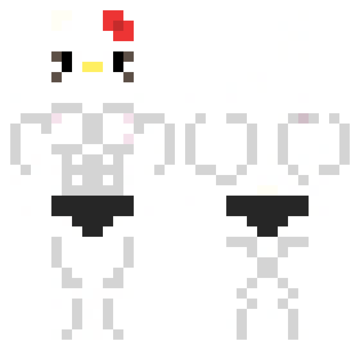 Cookiedroob Minecraft skin, front and back view