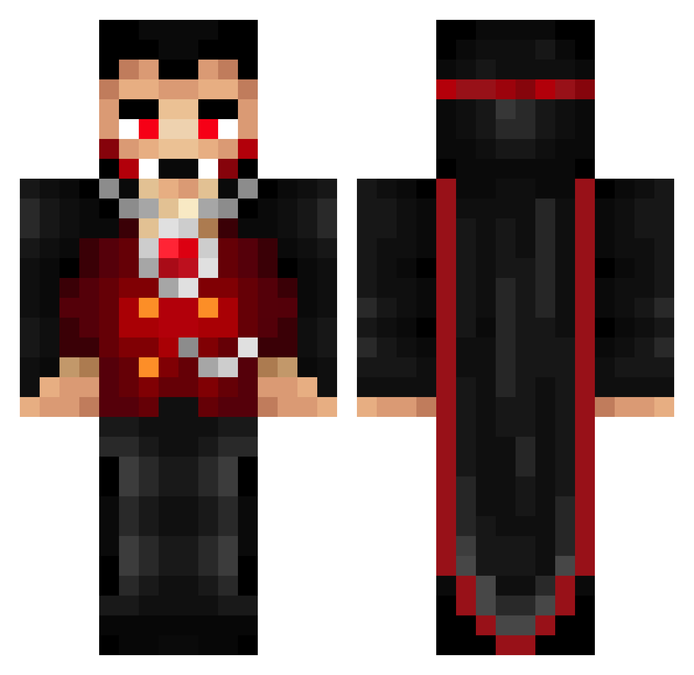 sullyfartwizard Minecraft skin, front and back view