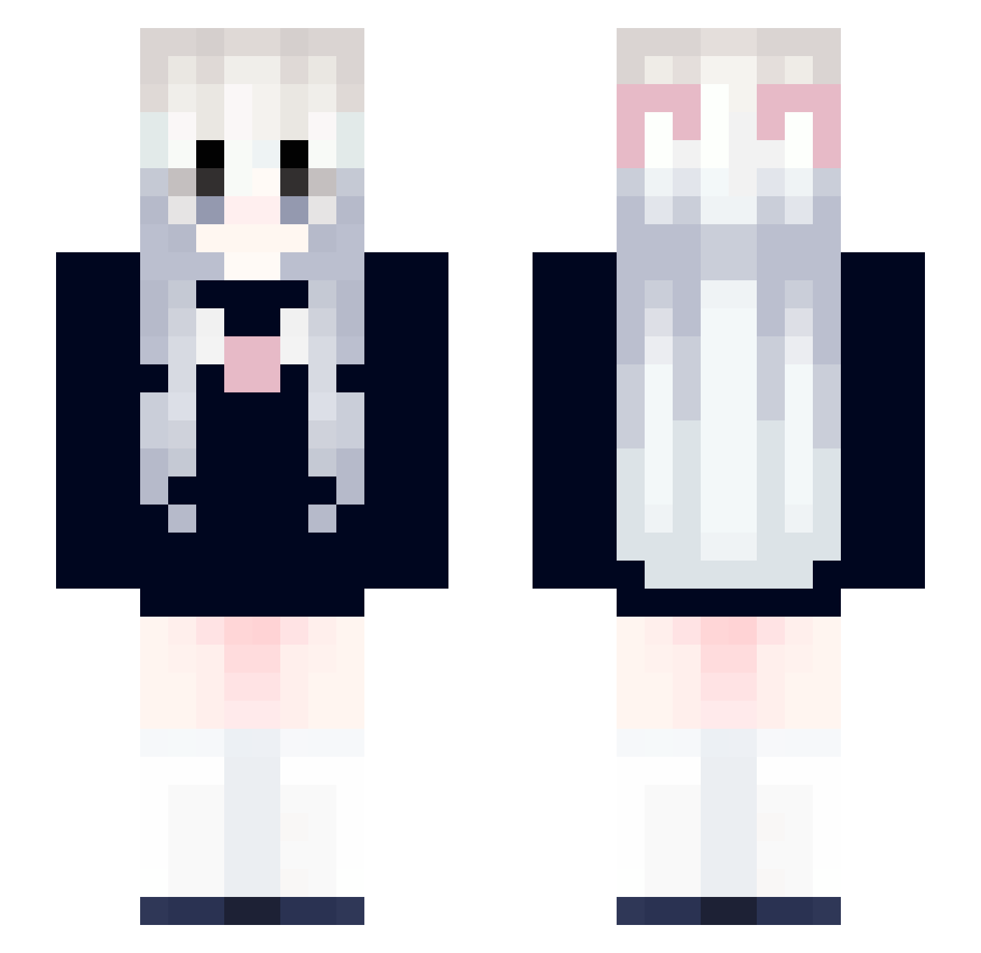 ThymeFlavor Minecraft skin, front and back view
