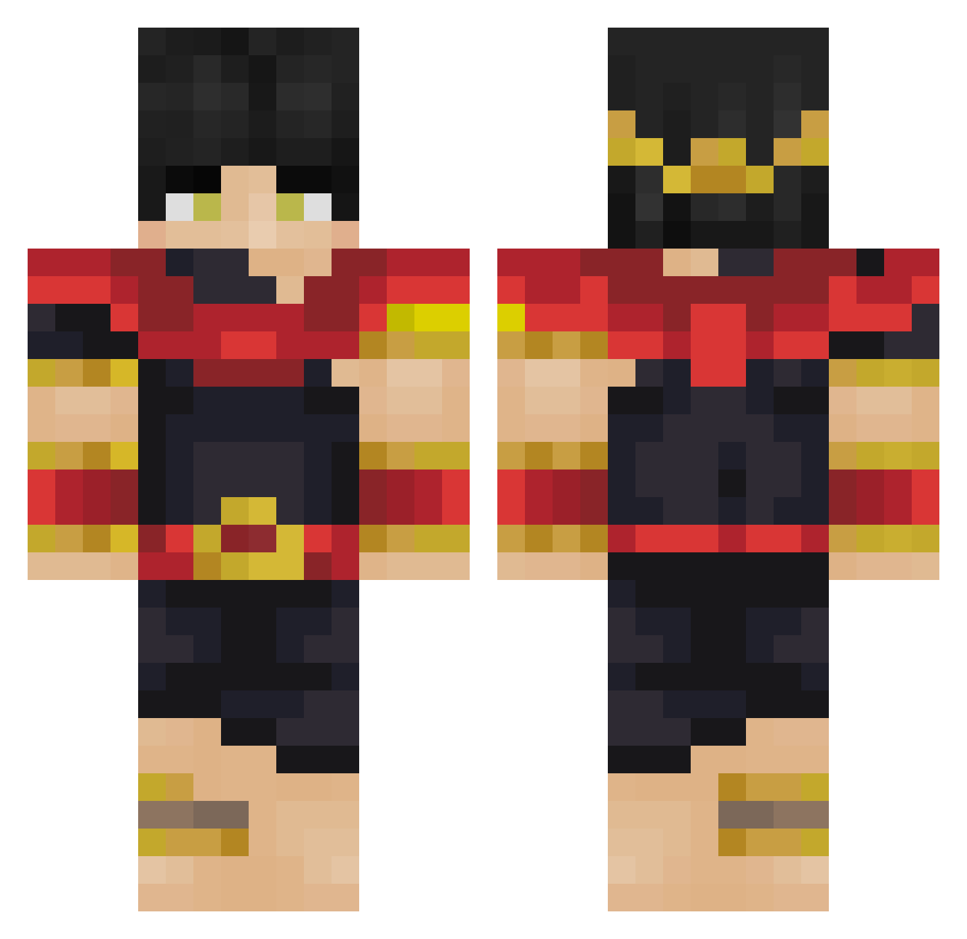 christiaan17 Minecraft skin, front and back view