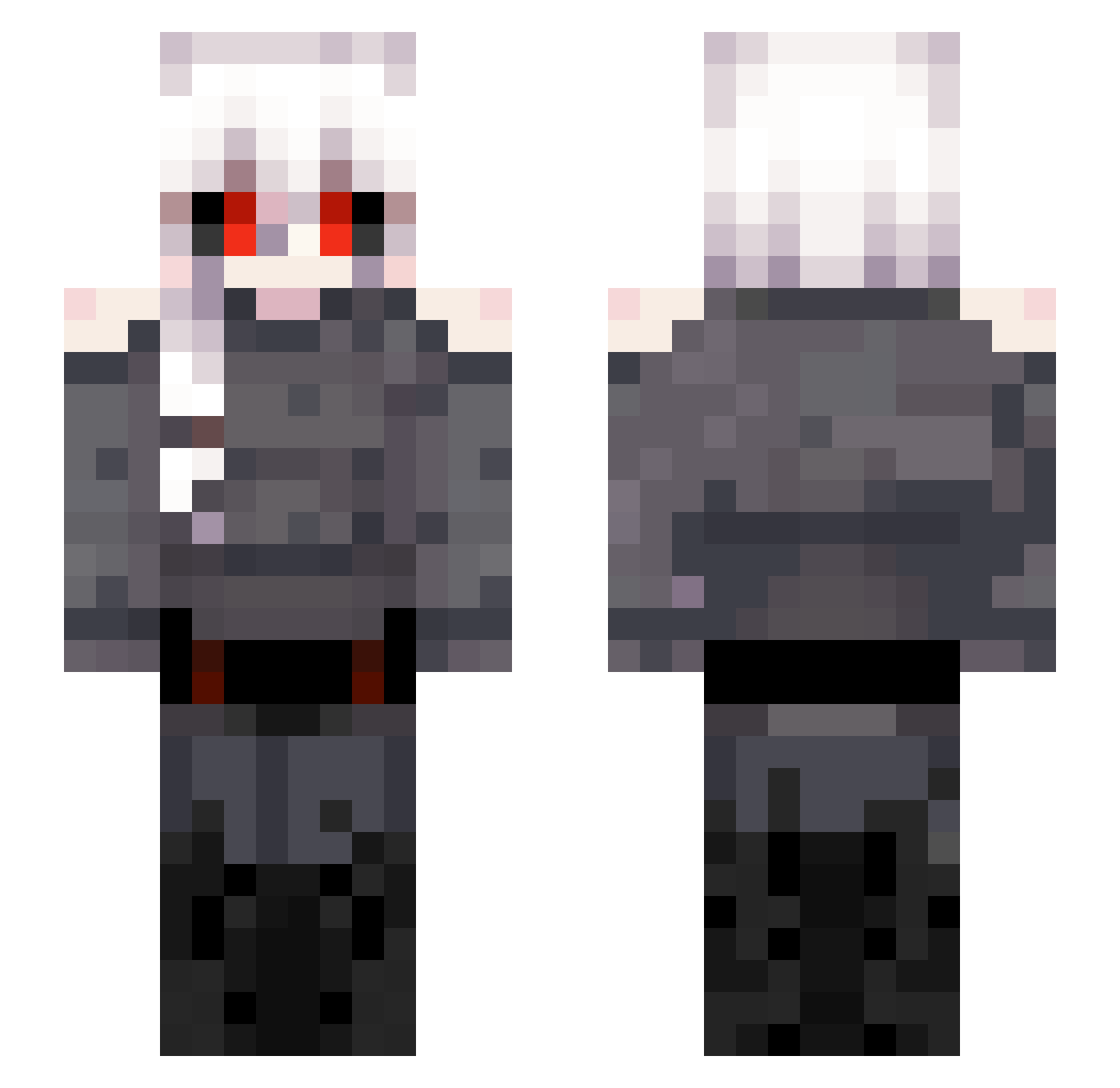Titime89 Minecraft skin, front and back view
