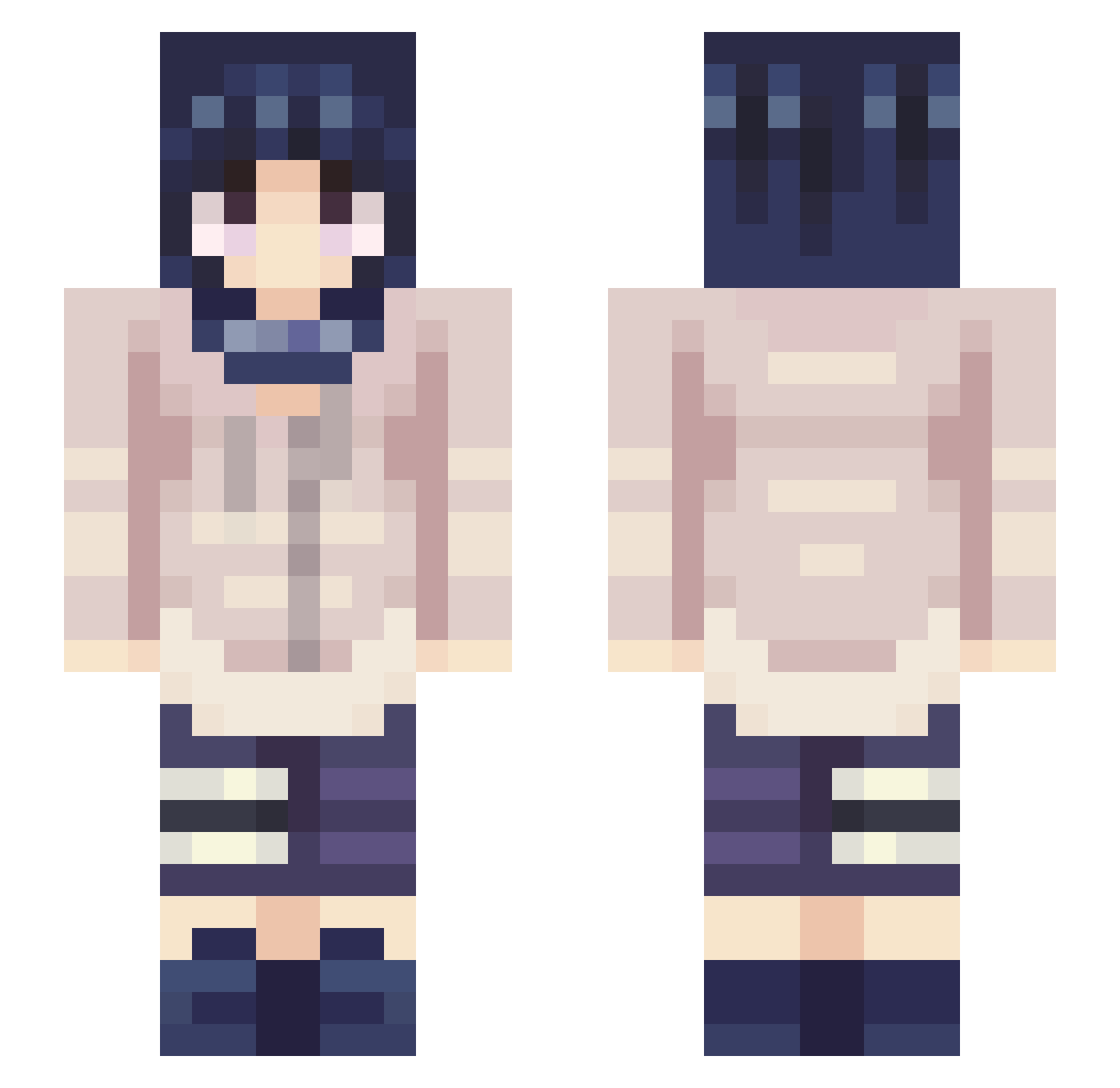ehsan777 Minecraft skin, front and back view
