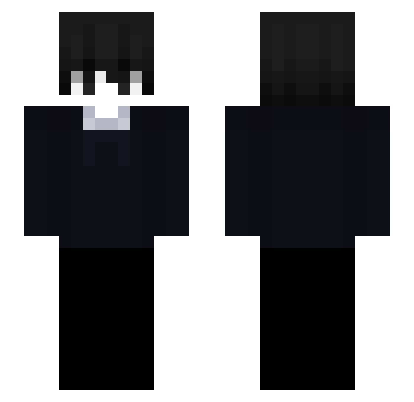 RealGeorgee Minecraft skin, front and back view
