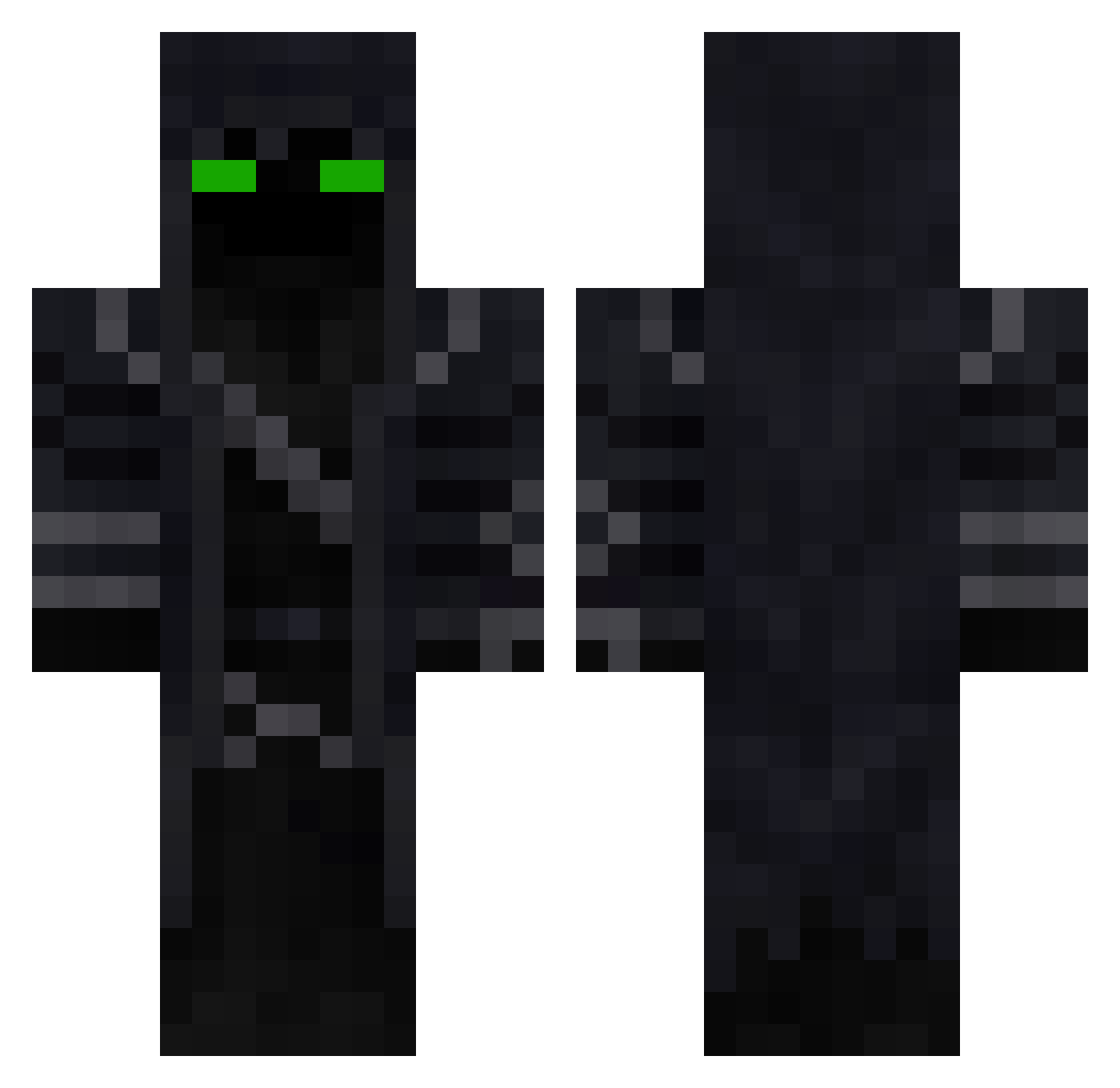 ZGKepis Minecraft skin, front and back view
