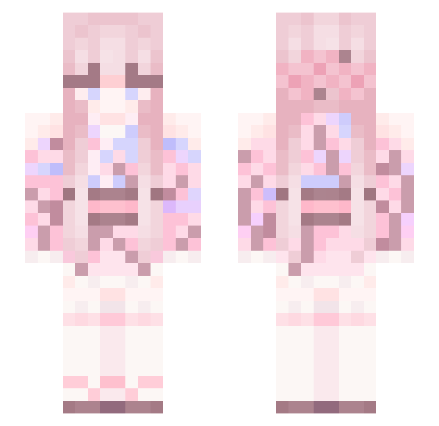 bumbamski Minecraft skin, front and back view