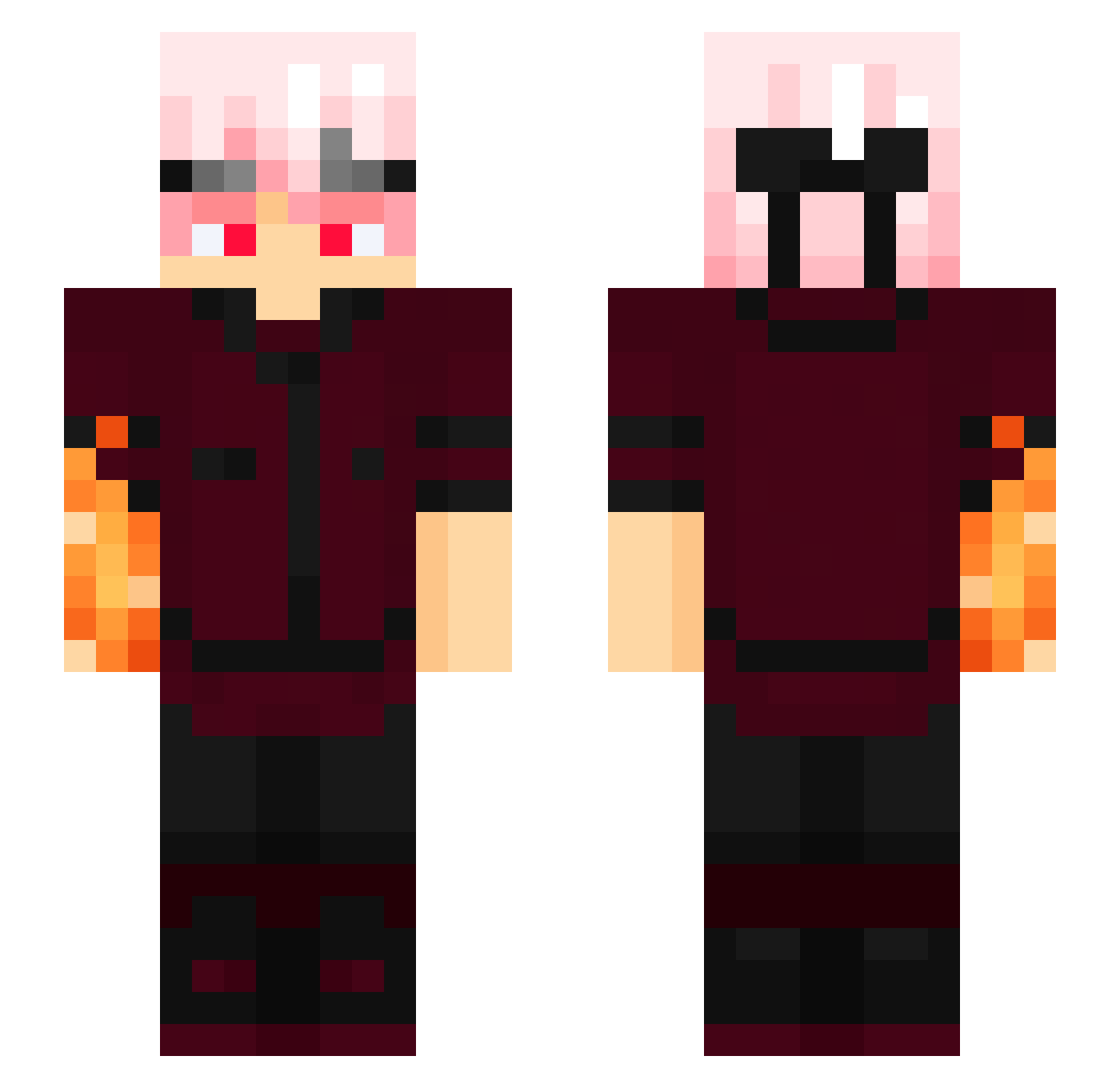 Mit_cz Minecraft skin, front and back view