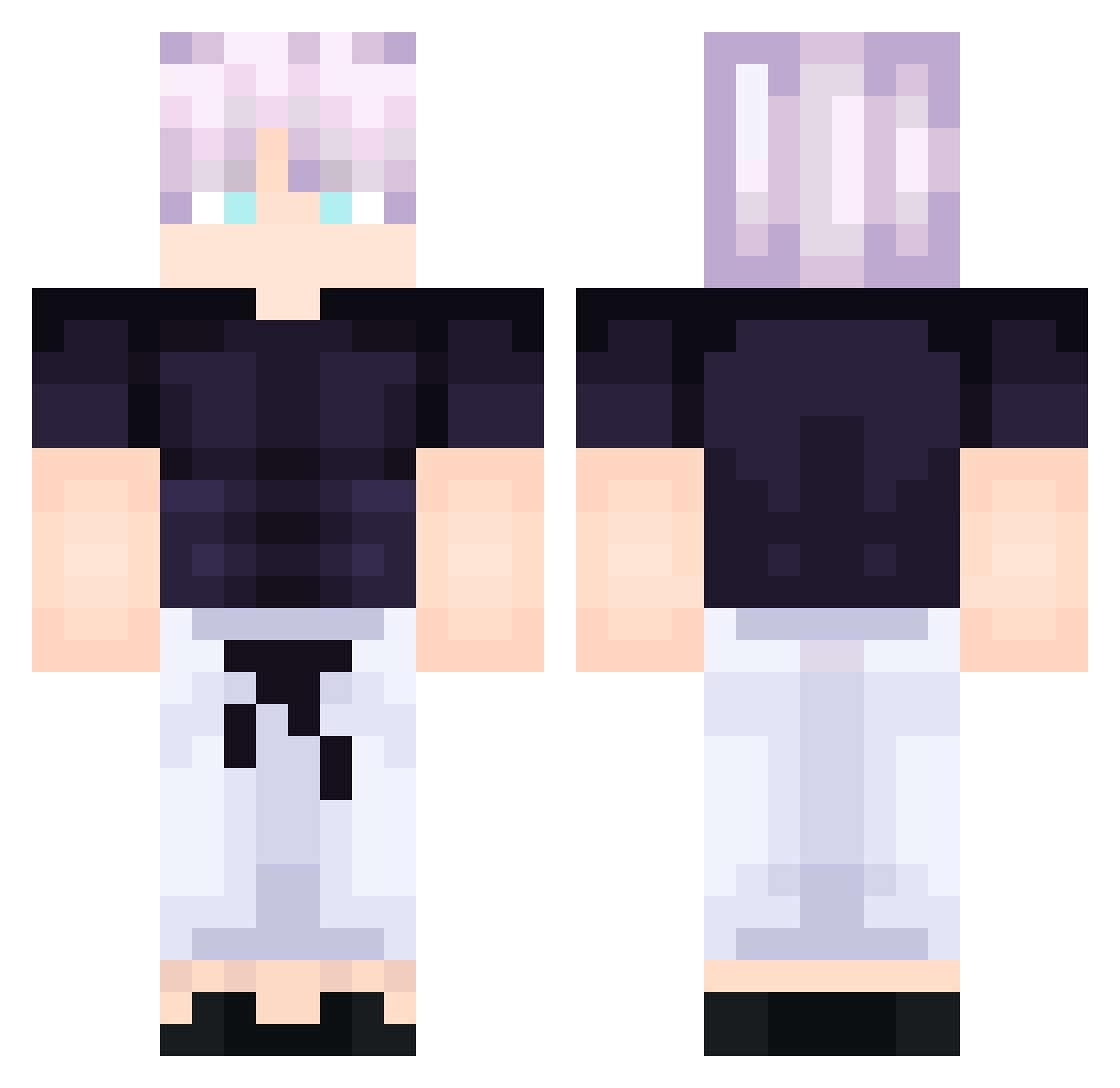 starsun1 Minecraft skin, front and back view
