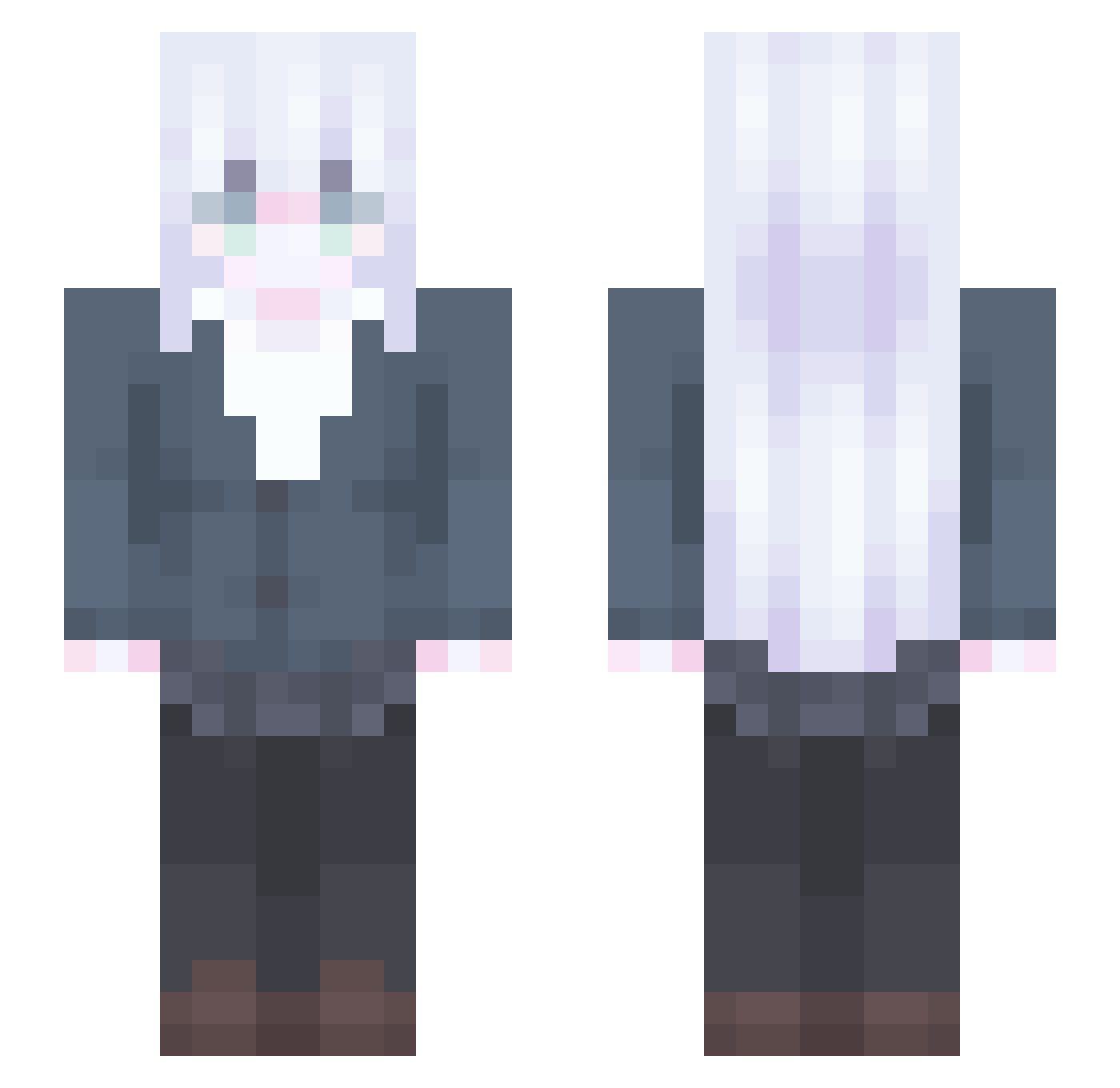 vivaverra Minecraft skin, front and back view