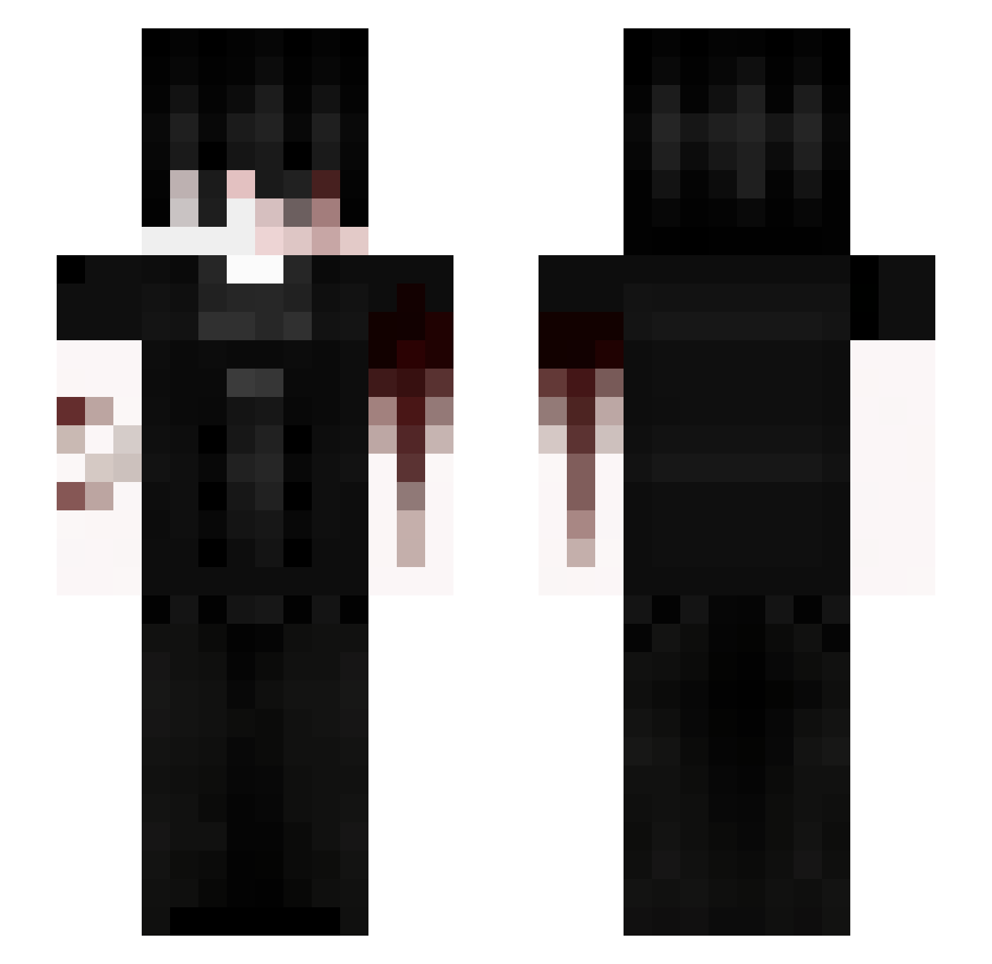 cqnflict Minecraft skin, front and back view