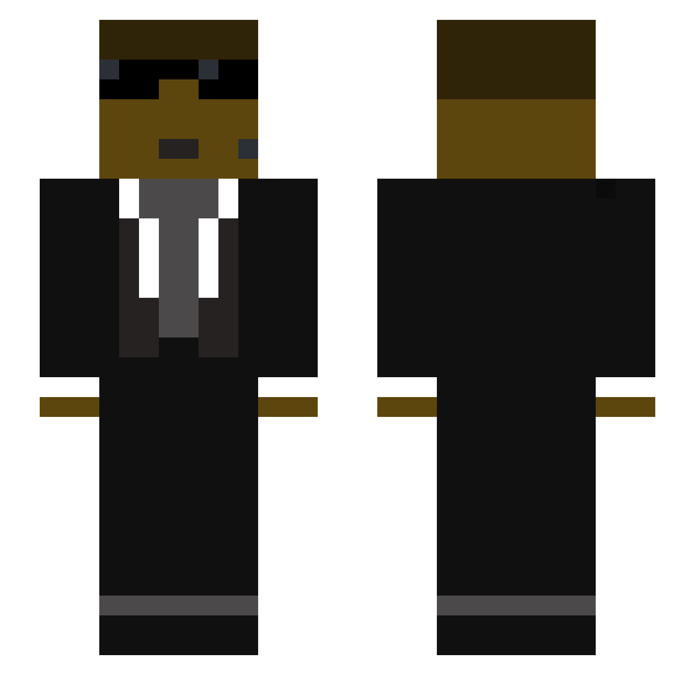 Don_Farid Minecraft skin, front and back view