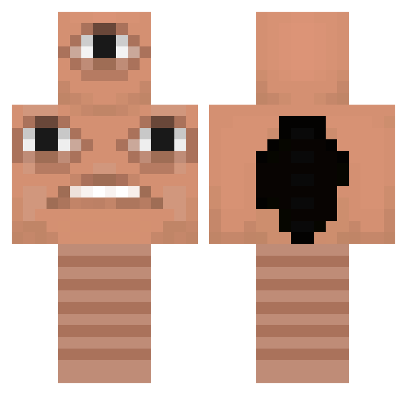 Bwerty45678 Minecraft skin, front and back view