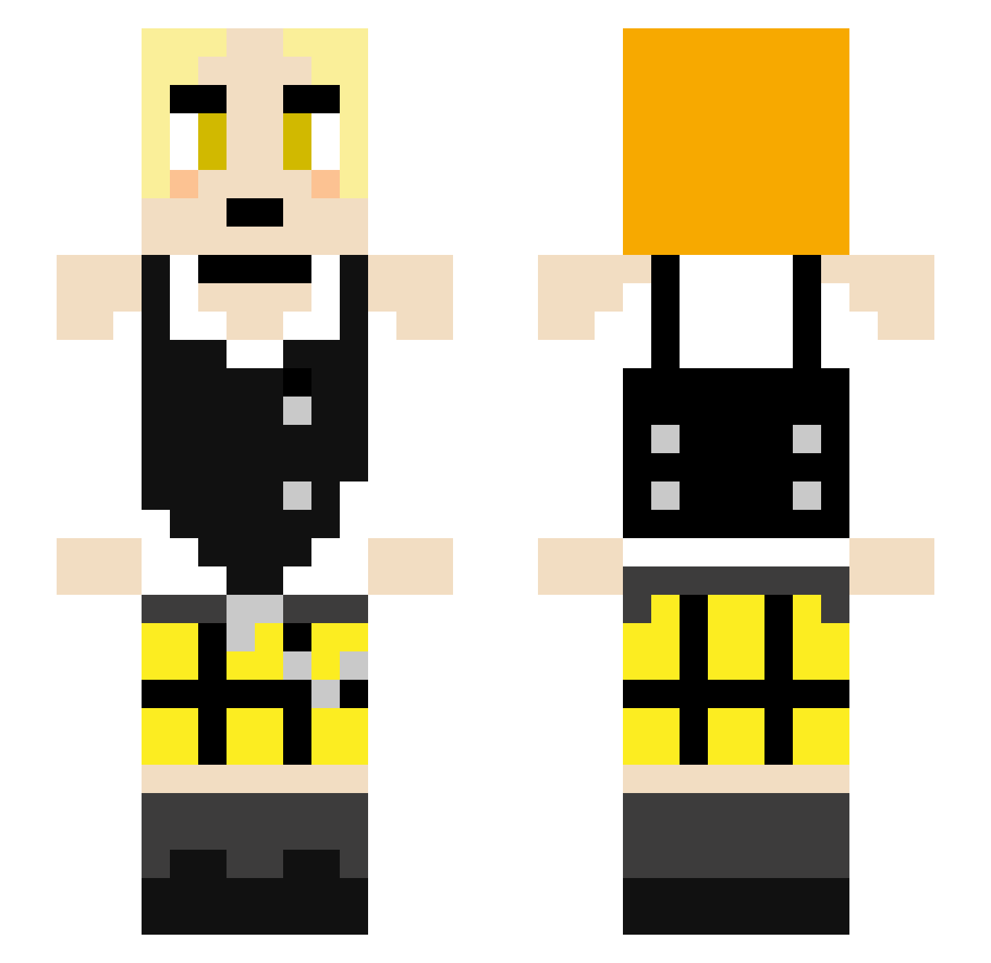 xKaTsuKI3 Minecraft skin, front and back view