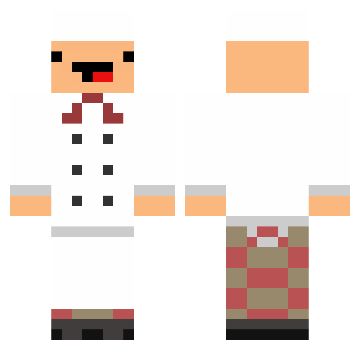 OngSiewHuat Minecraft skin, front and back view