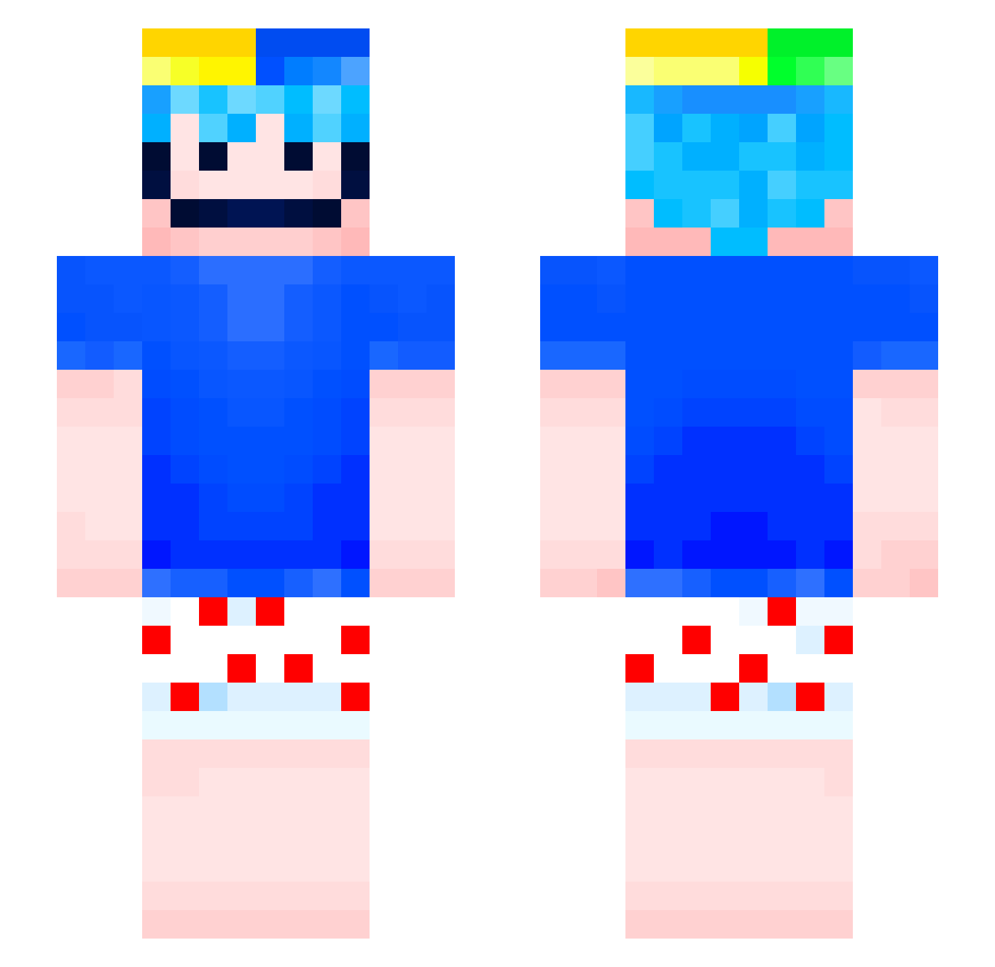 Wessx_17 Minecraft skin, front and back view