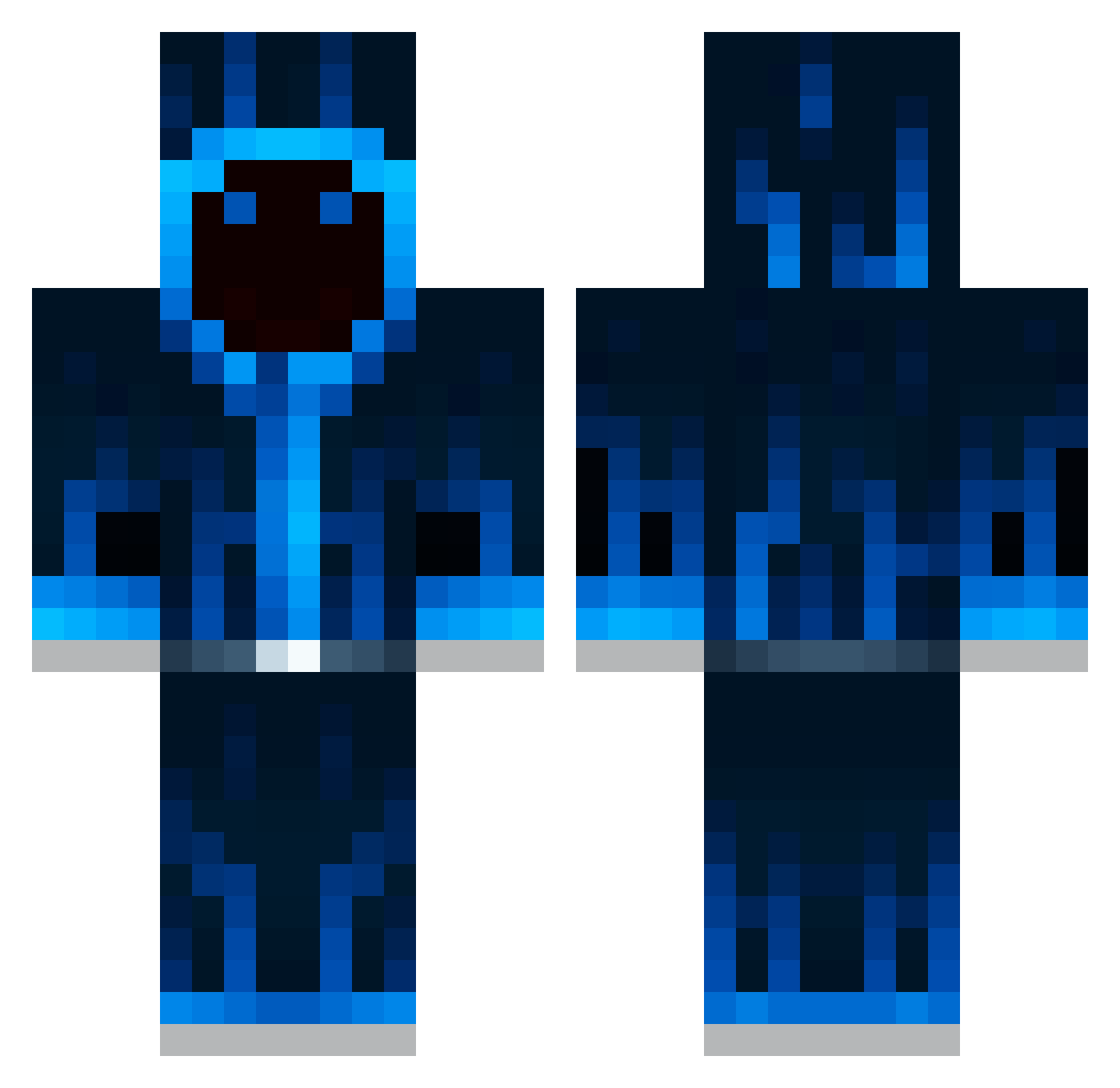 Druk4z Minecraft skin, front and back view