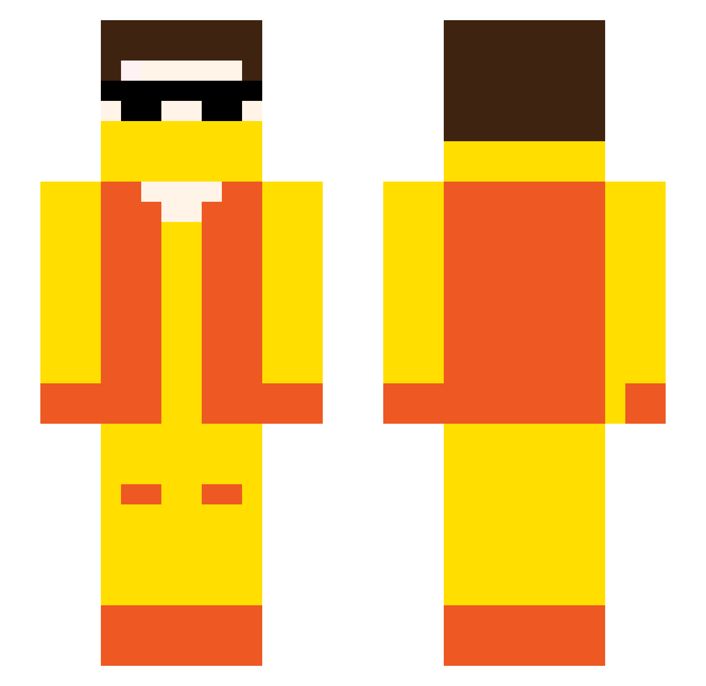 daniyalplayz7969 Minecraft skin, front and back view