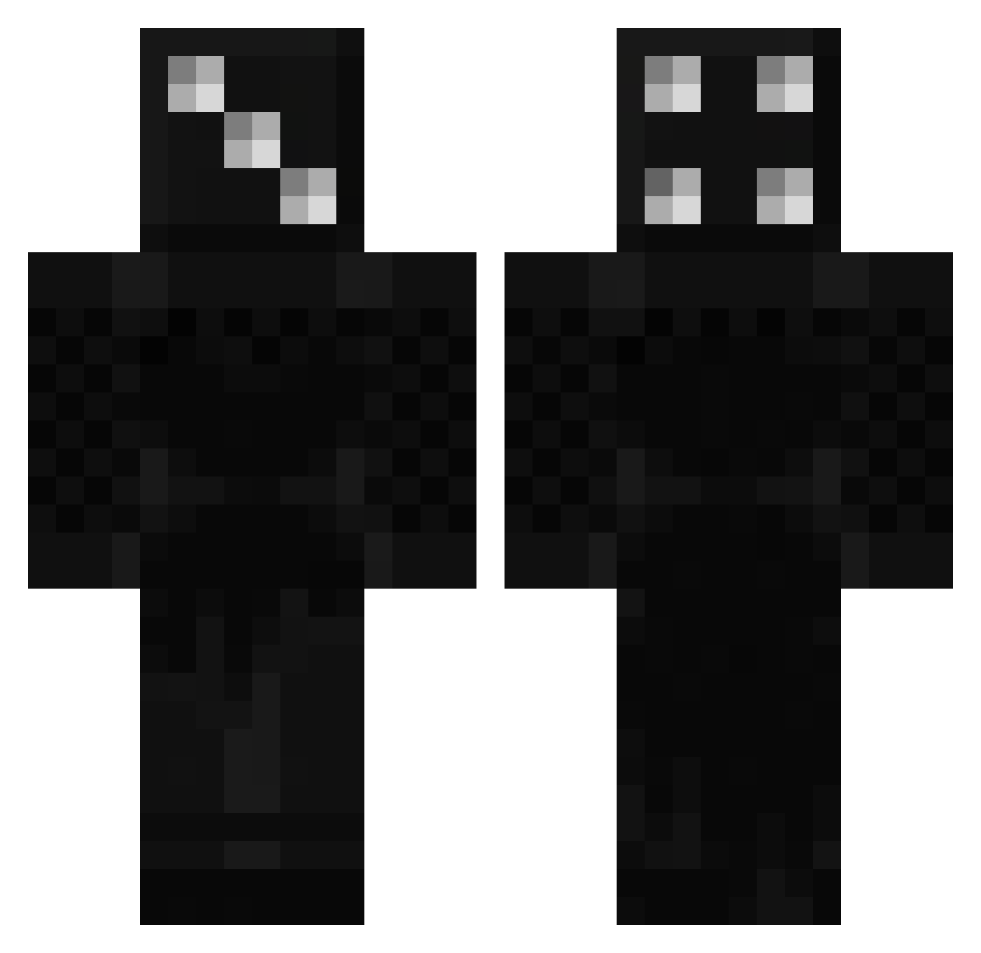 Zetus07 Minecraft skin, front and back view
