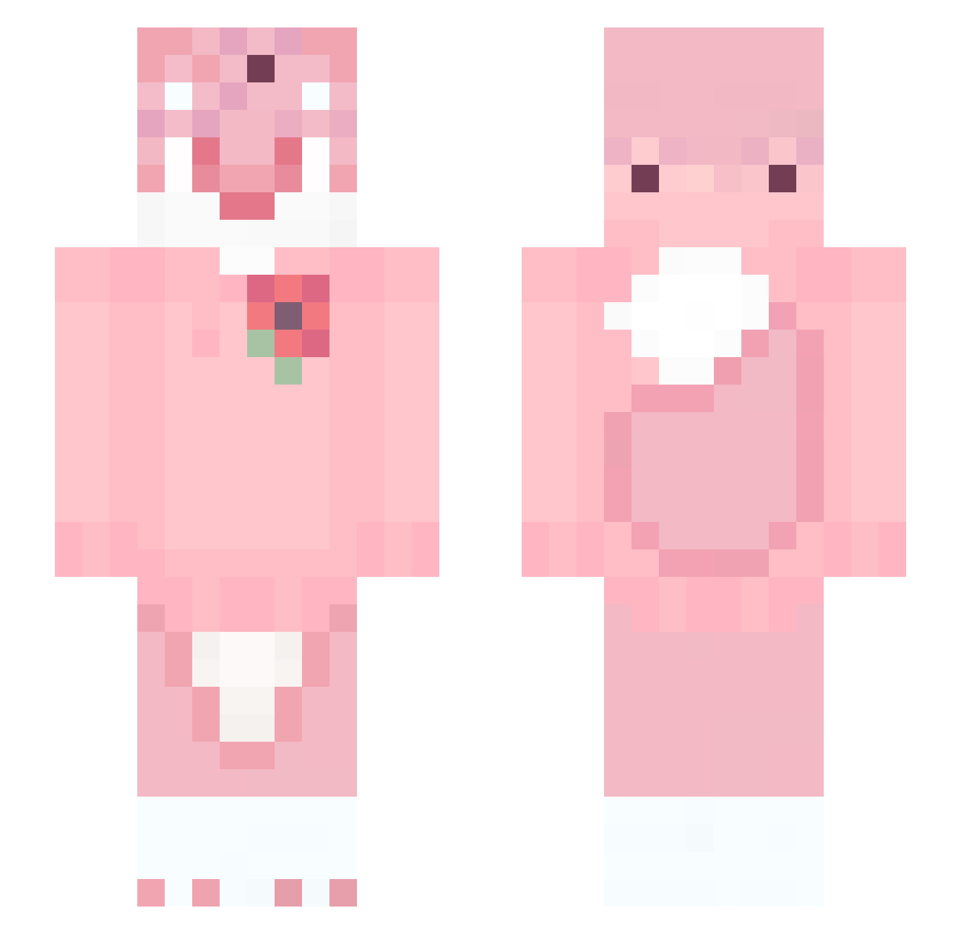 tonksbtw Minecraft skin, front and back view