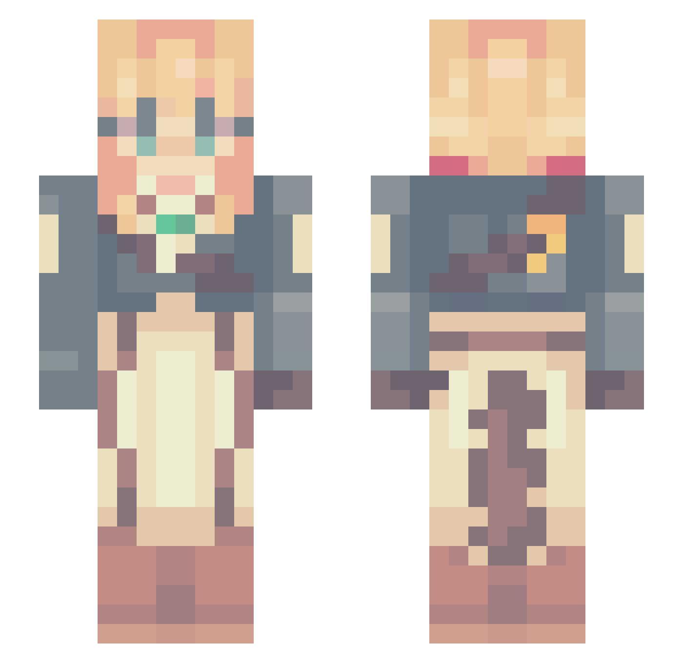 benny878787 Minecraft skin, front and back view